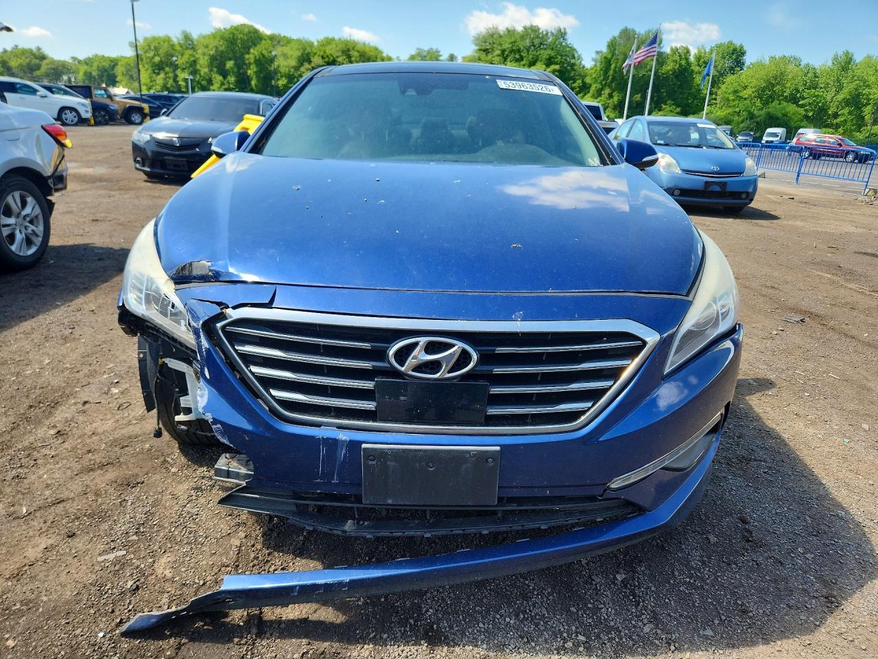 2015 Hyundai Sonata Limited Синий vin: 5NPE34AF5FH045311