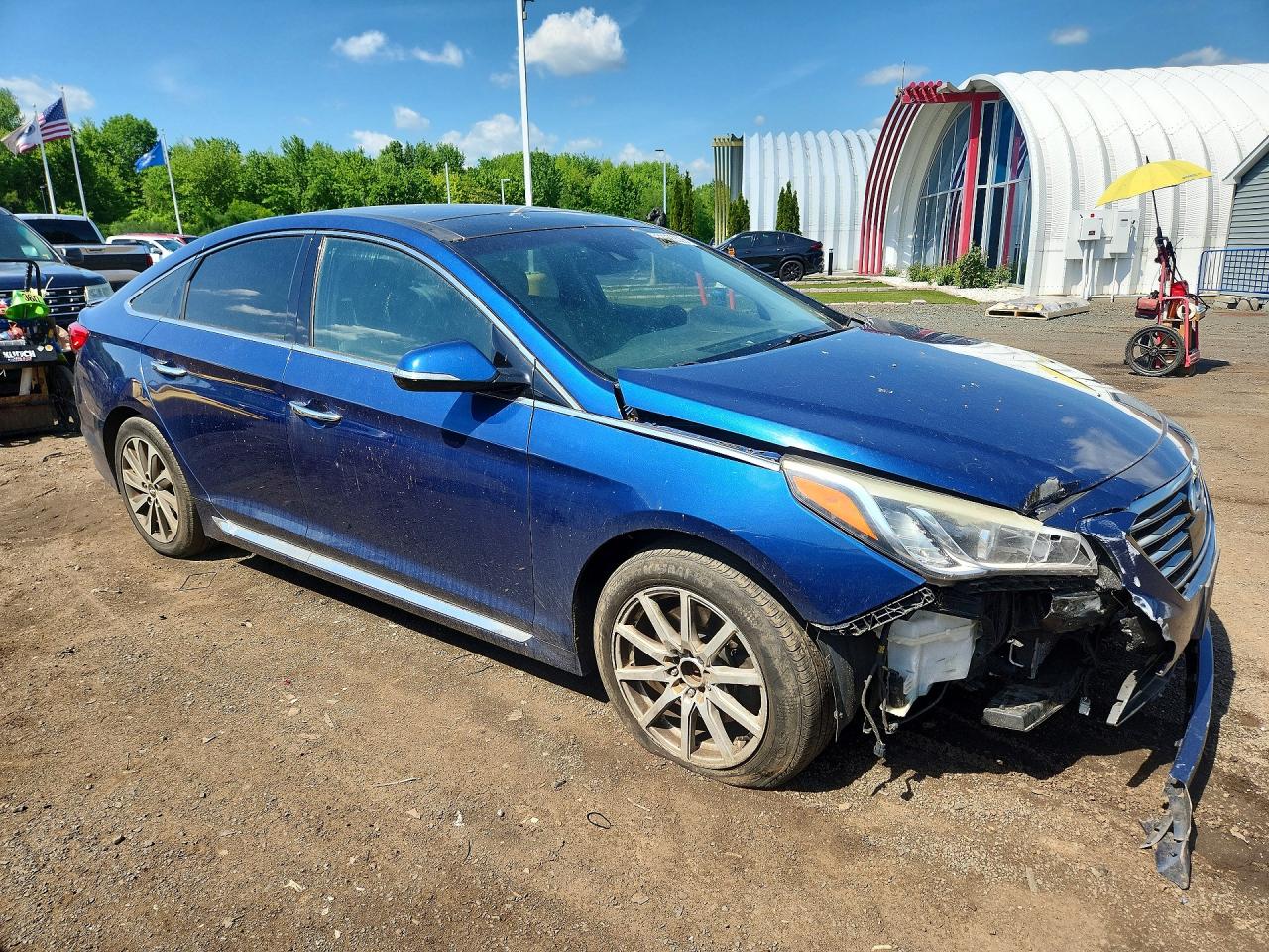 2015 Hyundai Sonata Limited Синий vin: 5NPE34AF5FH045311