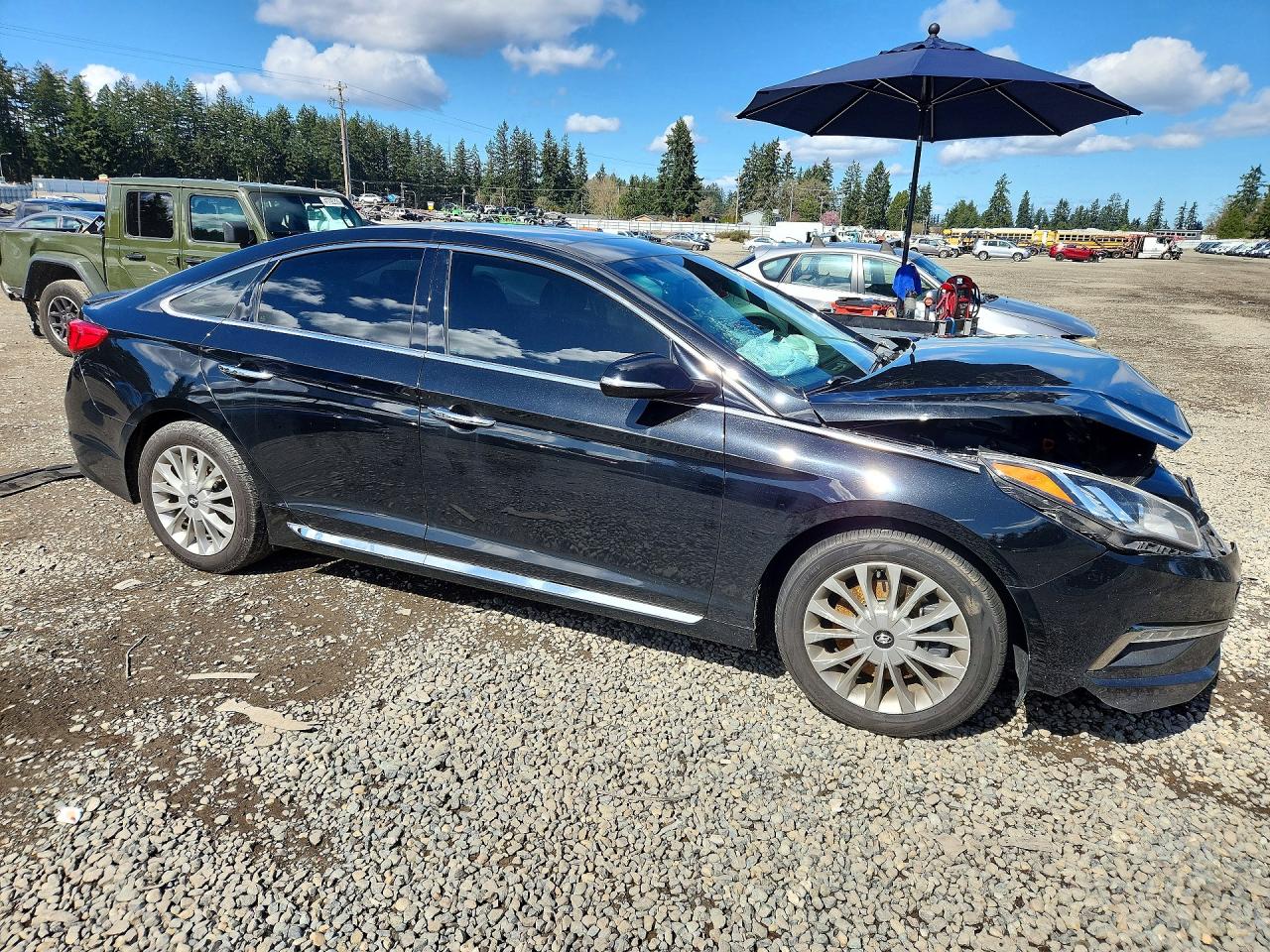 2015 Hyundai Sonata Limited Black vin: 5NPE34AF5FH052100