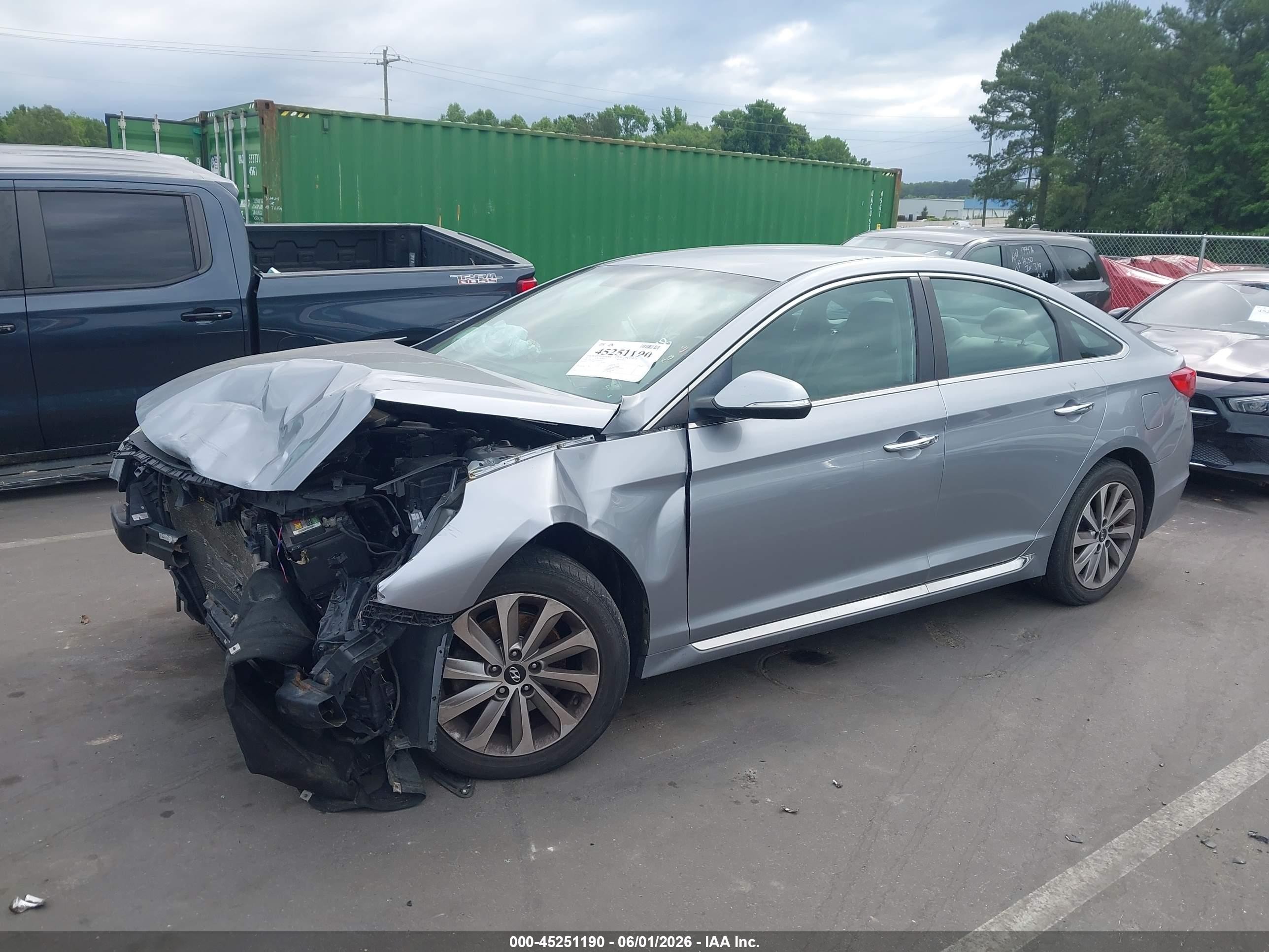 2015 Hyundai Sonata Sport Silver vin: 5NPE34AF5FH052601