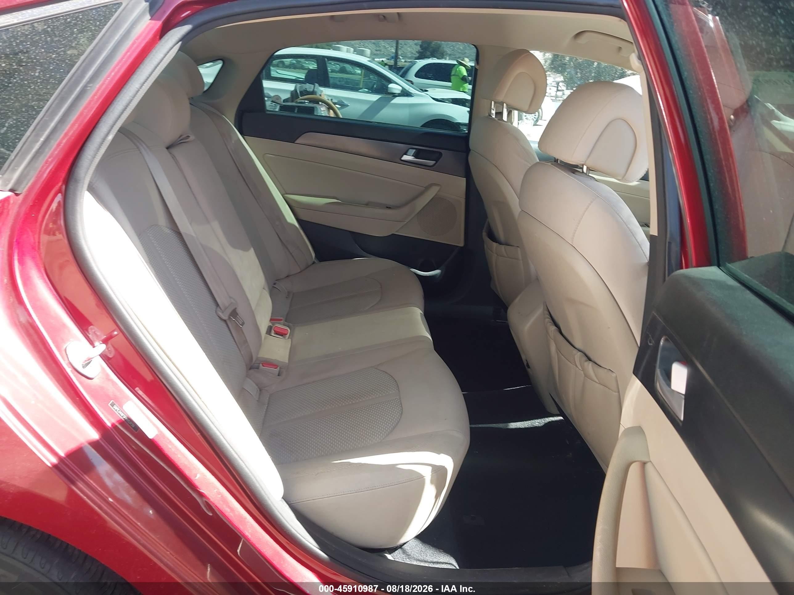 2015 Hyundai Sonata Sport Red vin: 5NPE34AF5FH053120