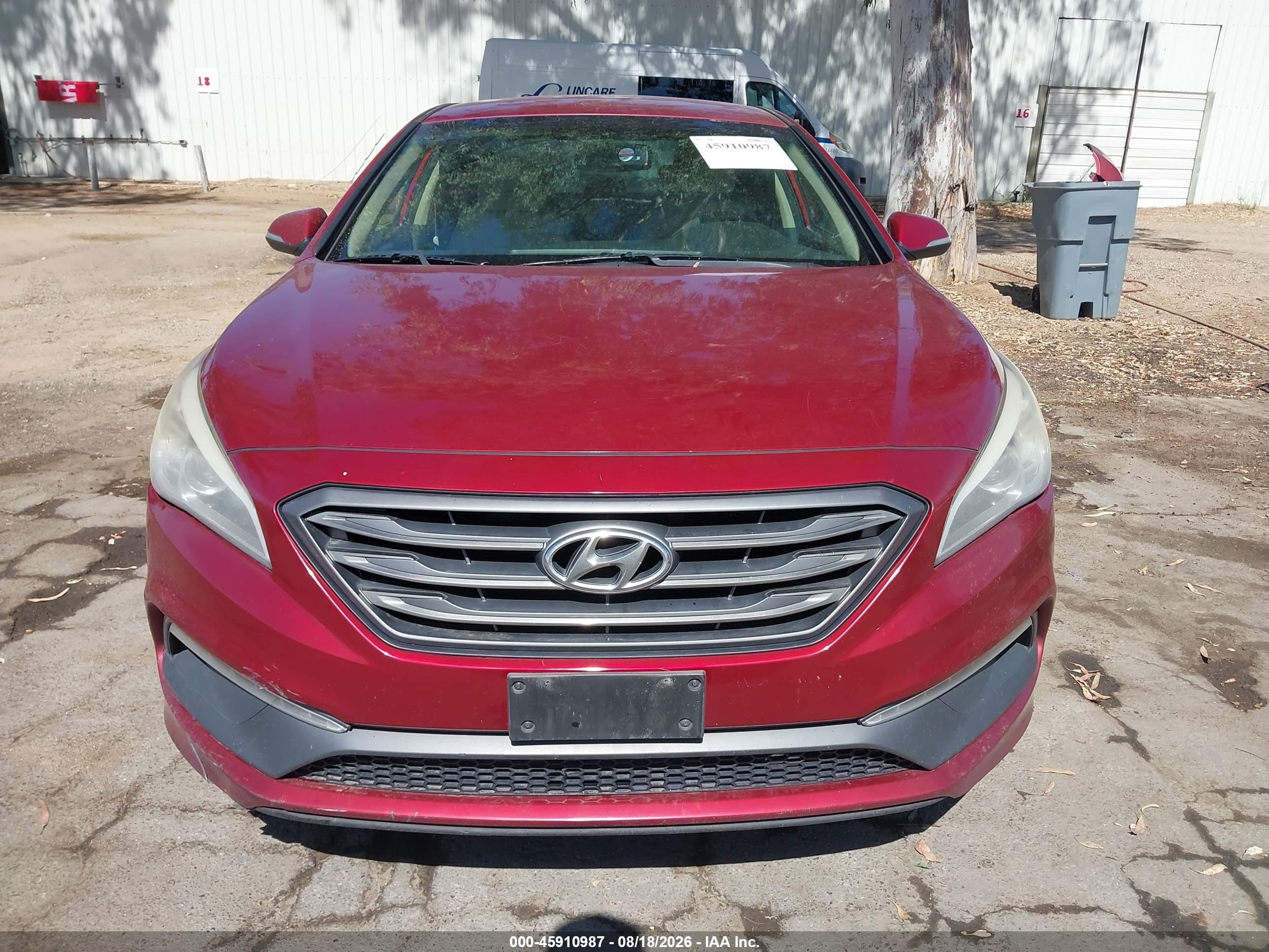 2015 Hyundai Sonata Sport Red vin: 5NPE34AF5FH053120
