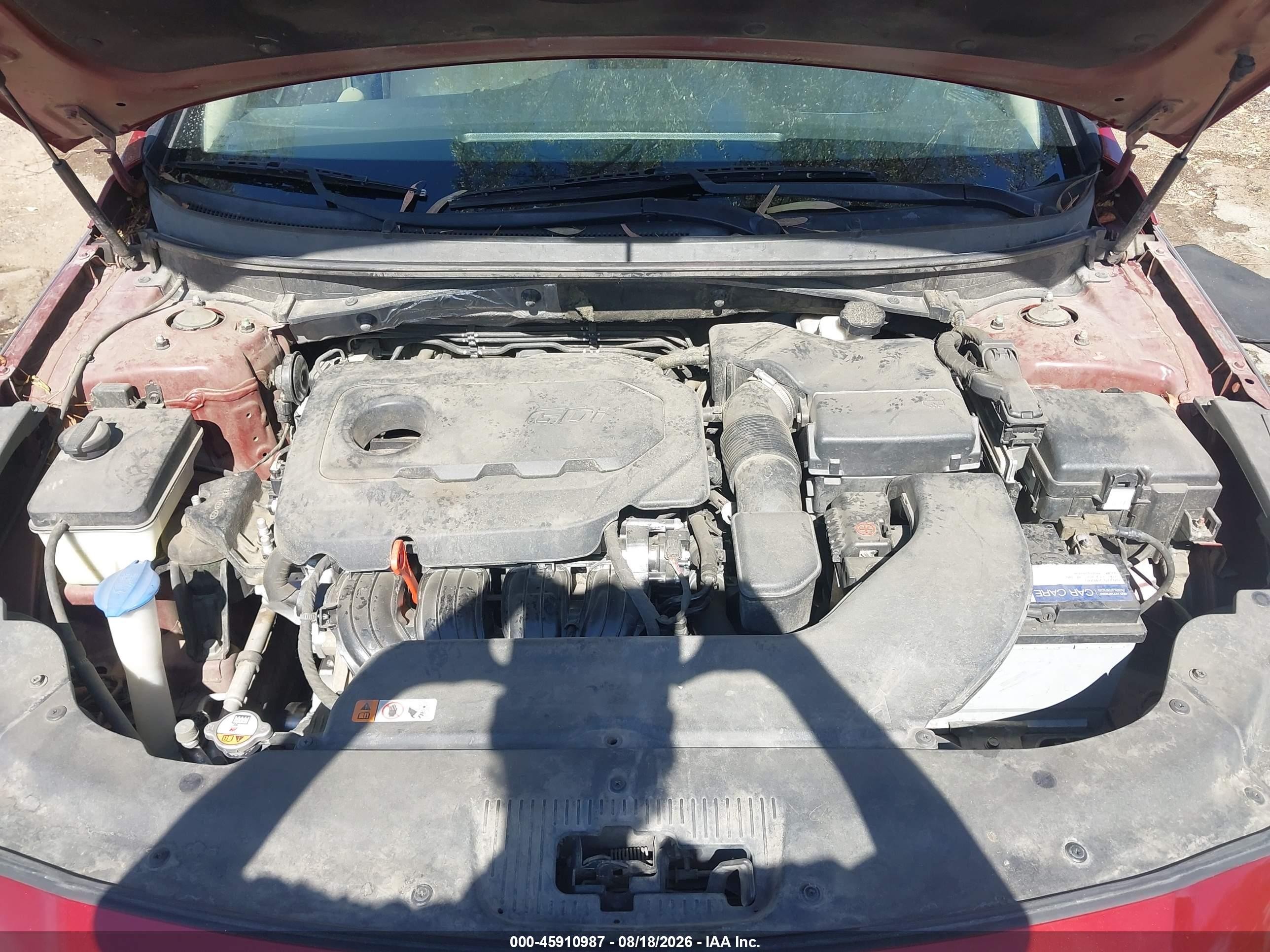 2015 Hyundai Sonata Sport Red vin: 5NPE34AF5FH053120