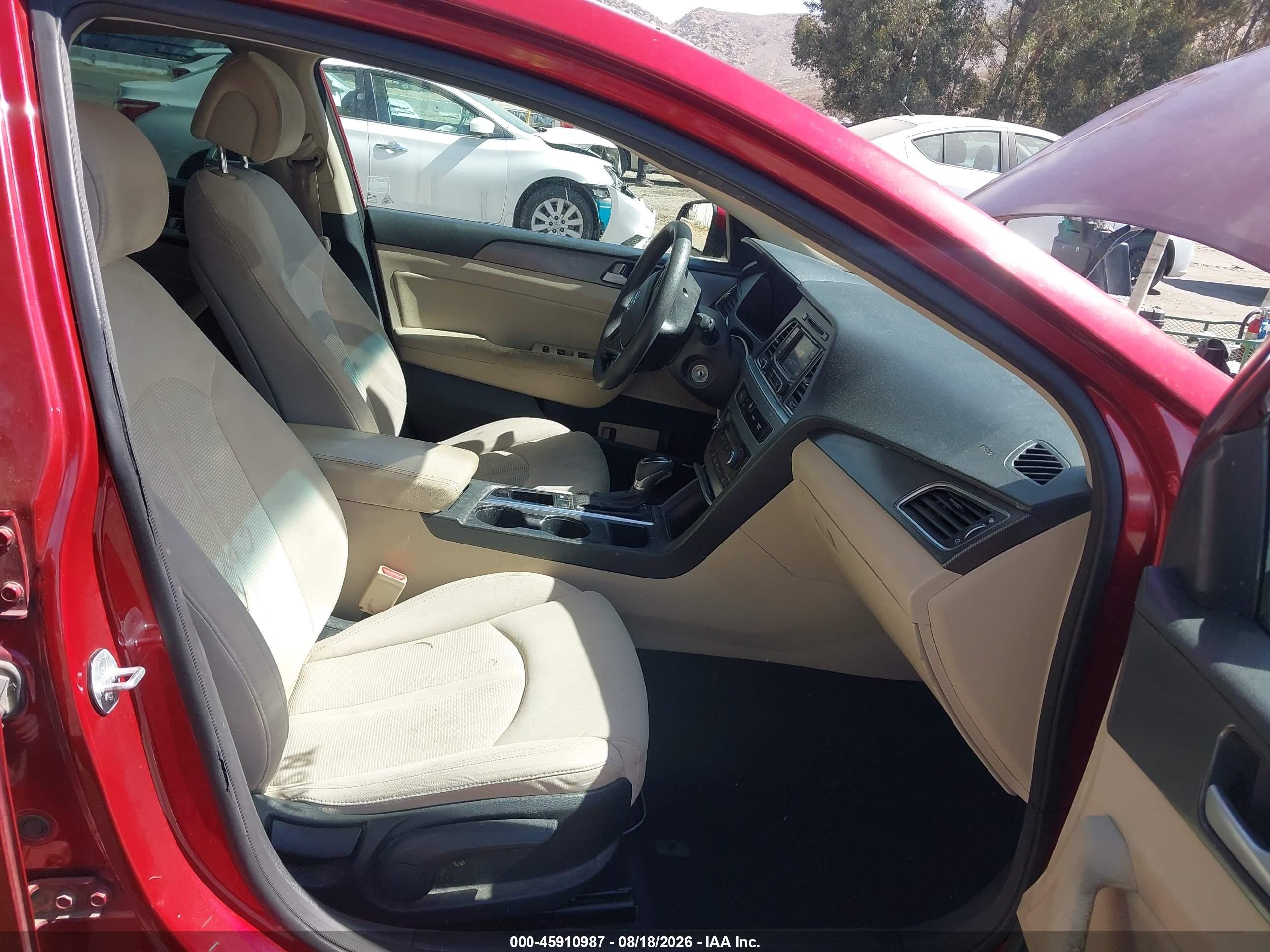 2015 Hyundai Sonata Sport Red vin: 5NPE34AF5FH053120