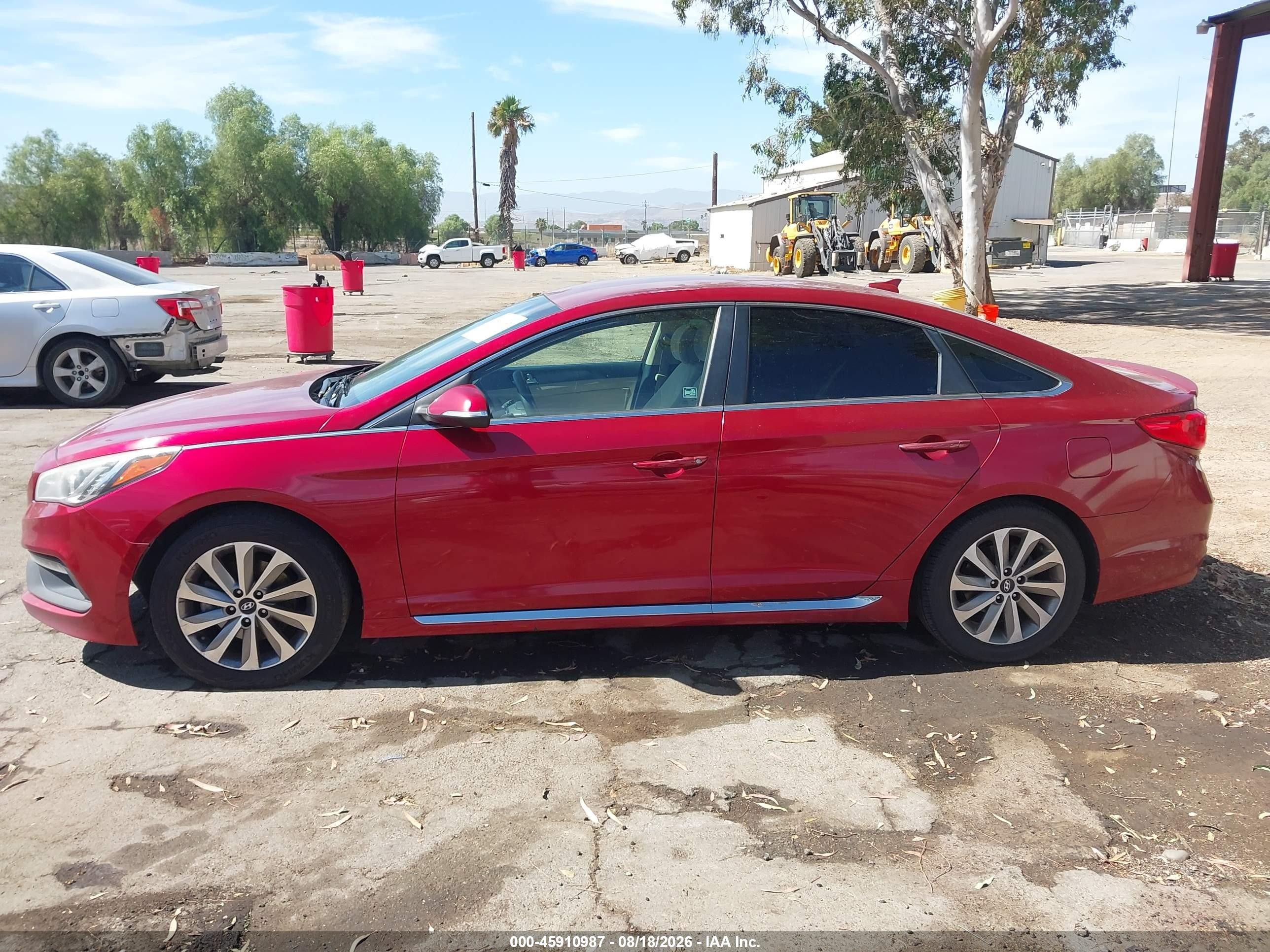 2015 Hyundai Sonata Sport Red vin: 5NPE34AF5FH053120