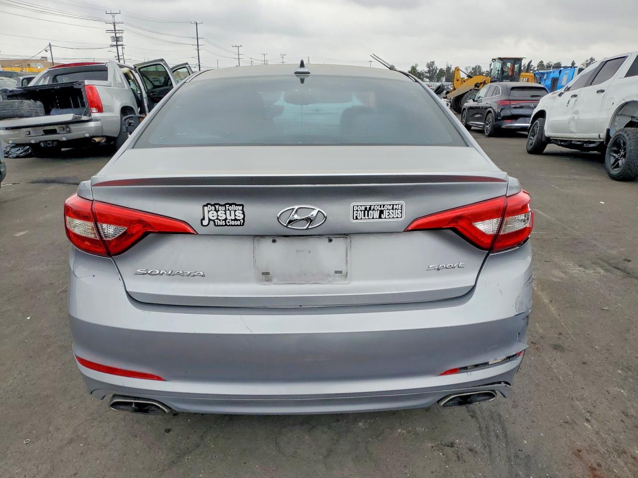 2015 Hyundai Sonata Sport Silver vin: 5NPE34AF5FH055501