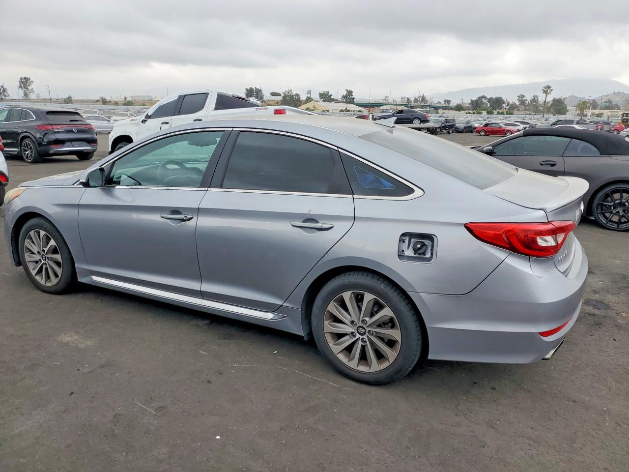 2015 Hyundai Sonata Sport Silver vin: 5NPE34AF5FH055501