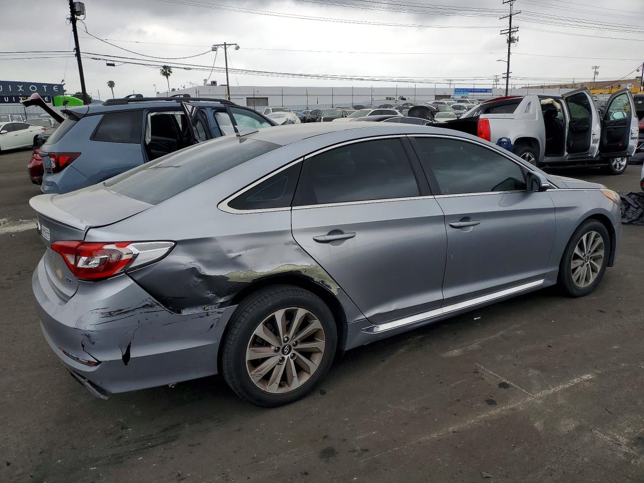 2015 Hyundai Sonata Sport Silver vin: 5NPE34AF5FH055501
