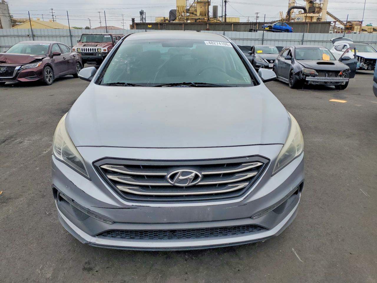 2015 Hyundai Sonata Sport Silver vin: 5NPE34AF5FH055501