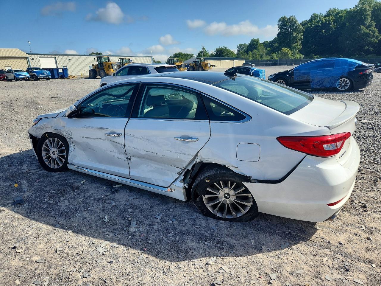 2015 Hyundai Sonata Limited White vin: 5NPE34AF5FH066823