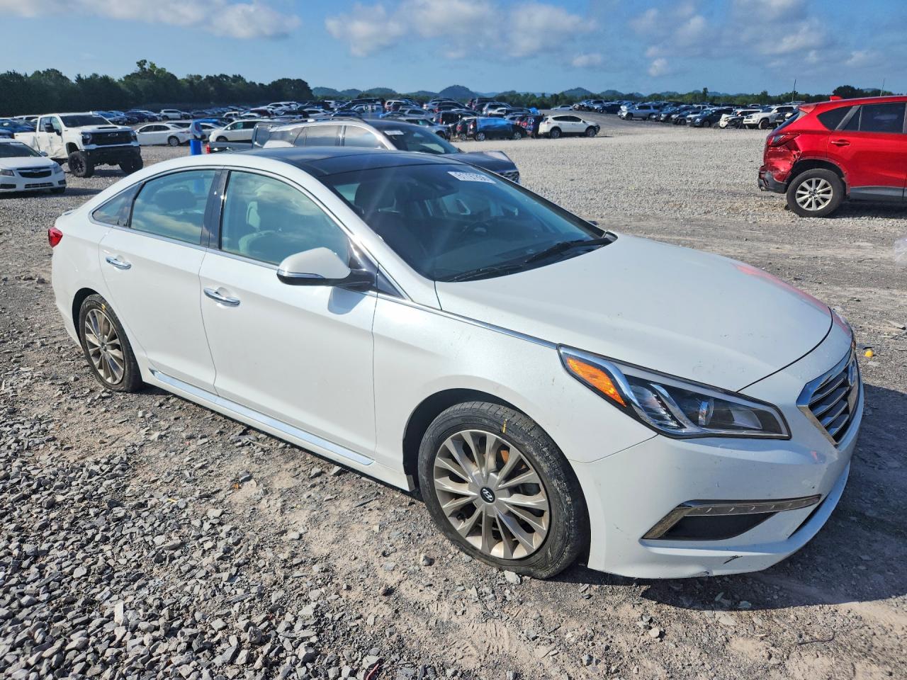 2015 Hyundai Sonata Limited White vin: 5NPE34AF5FH066823