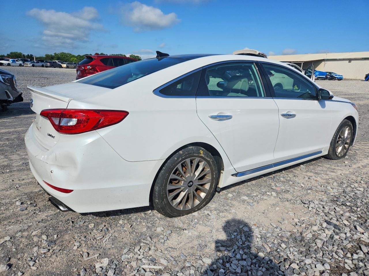 2015 Hyundai Sonata Limited White vin: 5NPE34AF5FH066823