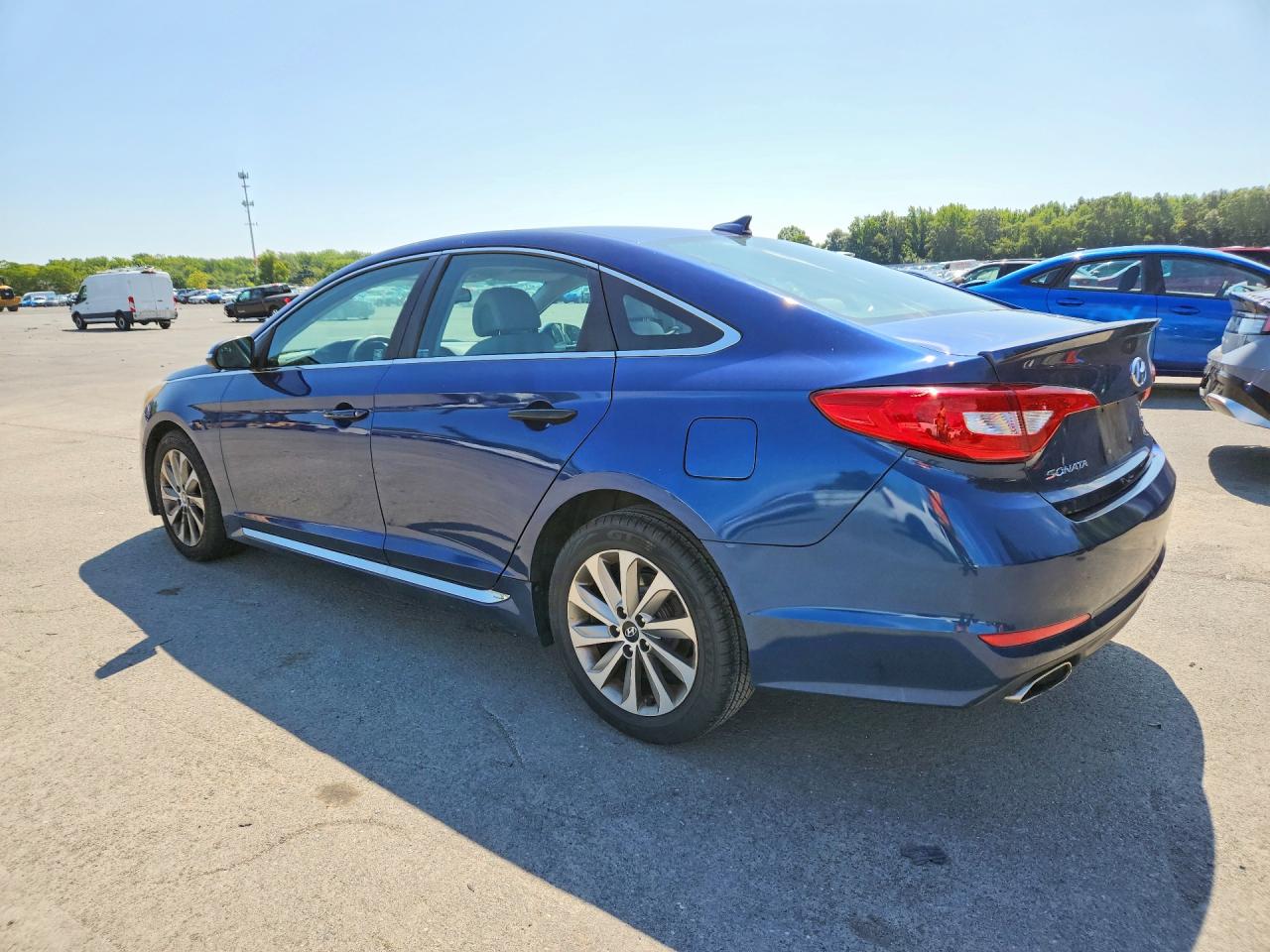2015 Hyundai Sonata Sport Blue vin: 5NPE34AF5FH067017