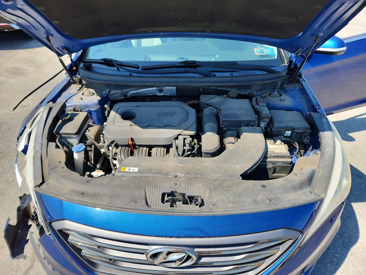 2015 Hyundai Sonata Sport Blue vin: 5NPE34AF5FH067017