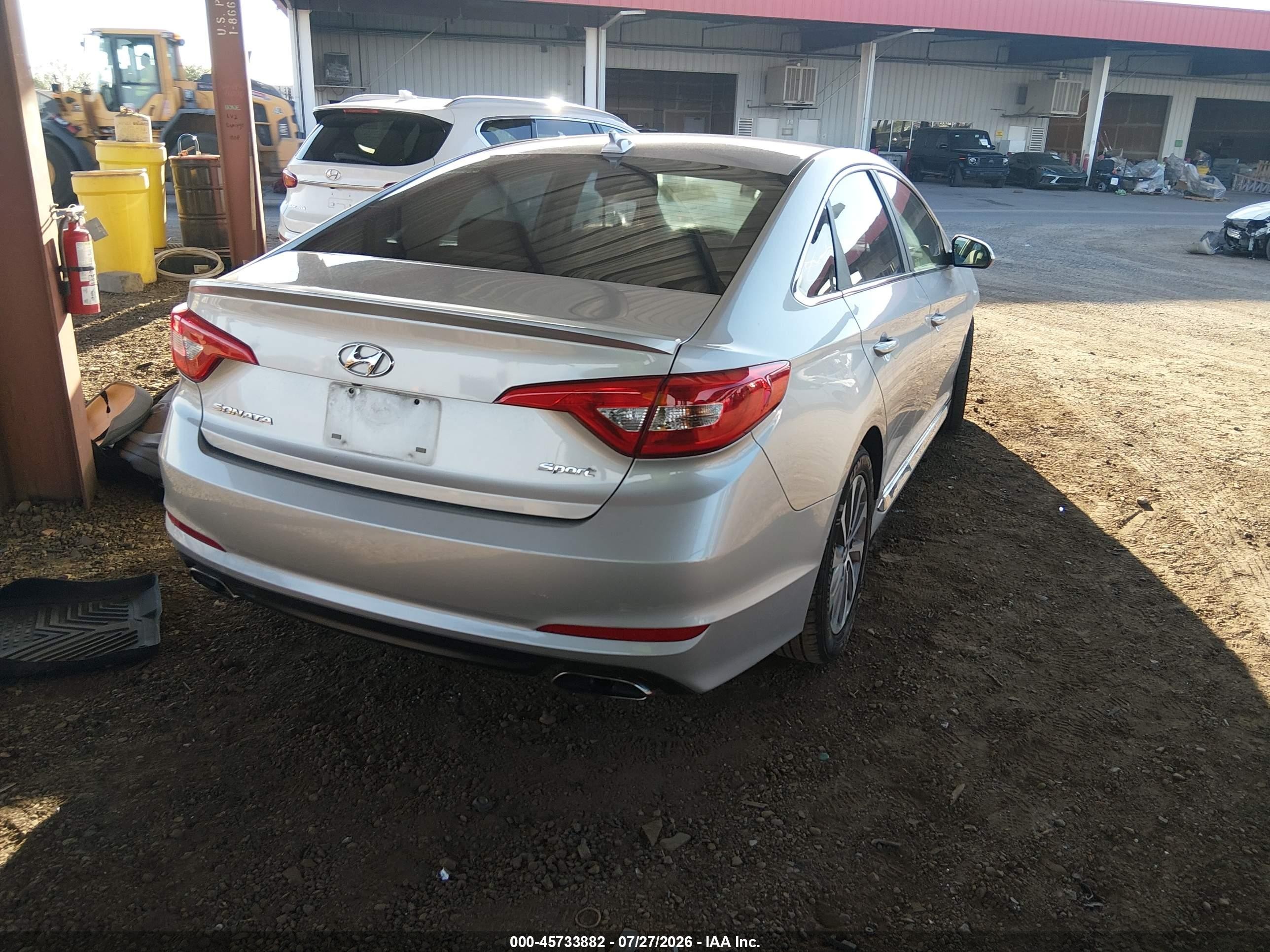 2015 Hyundai Sonata Sport Silver vin: 5NPE34AF5FH079930