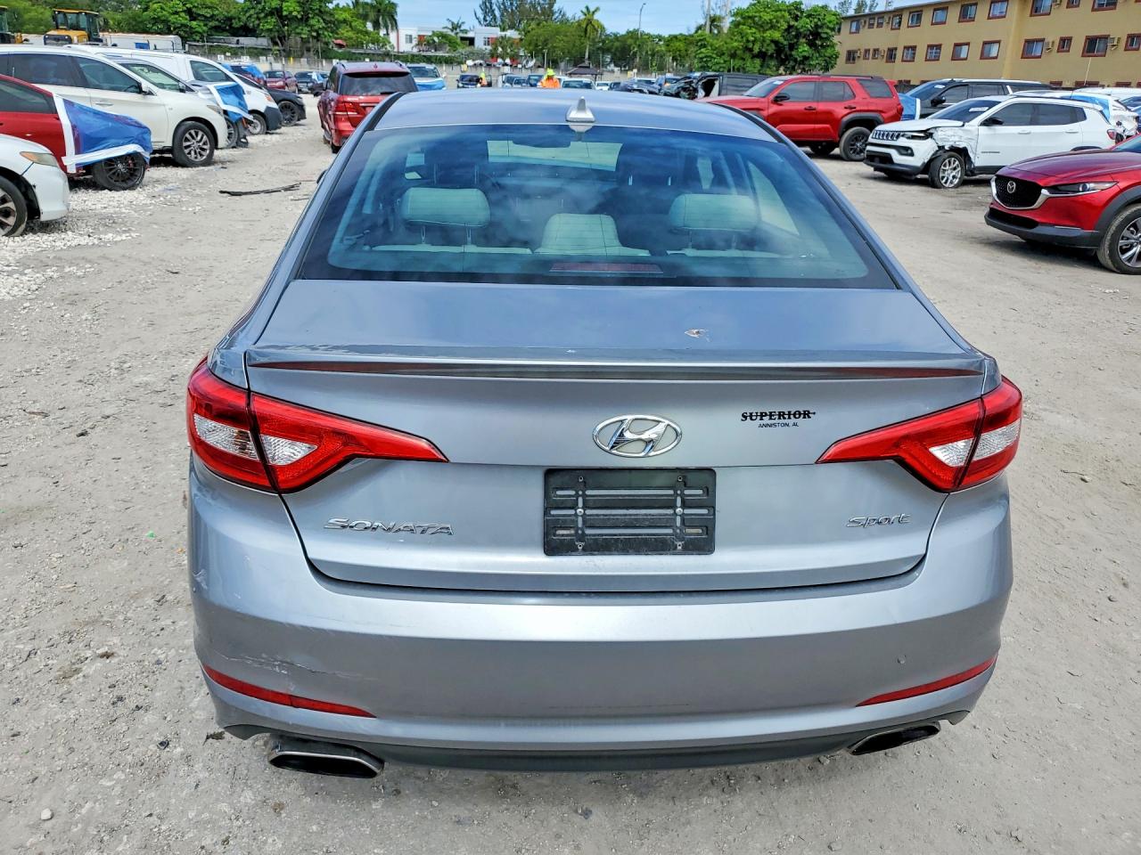 2015 Hyundai Sonata Sport Gray vin: 5NPE34AF5FH080057