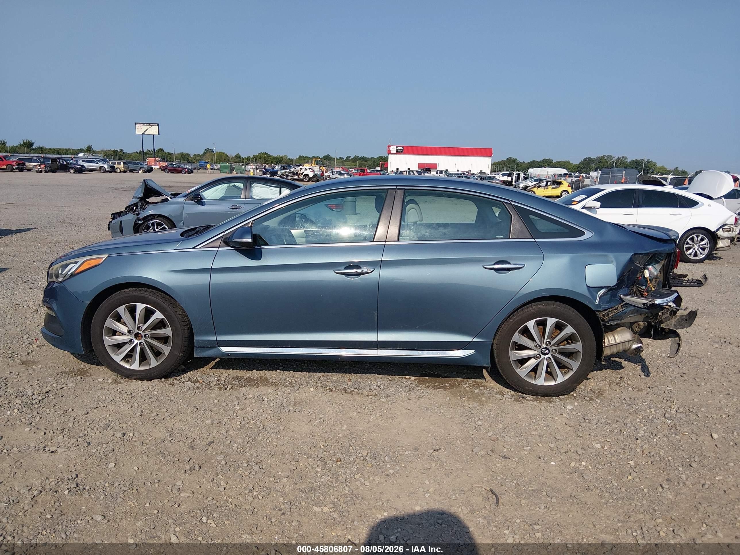 2015 Hyundai Sonata Sport Blue vin: 5NPE34AF5FH080110
