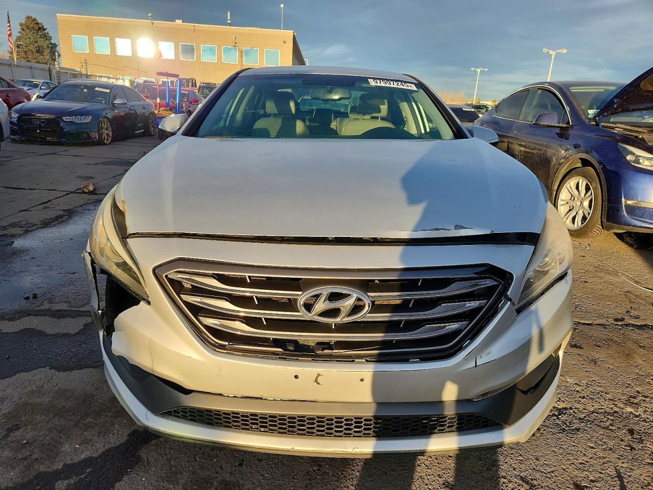 2015 Hyundai Sonata Sport Silver vin: 5NPE34AF5FH080298