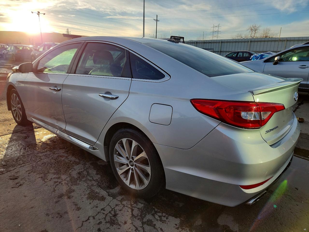 2015 Hyundai Sonata Sport Silver vin: 5NPE34AF5FH080298