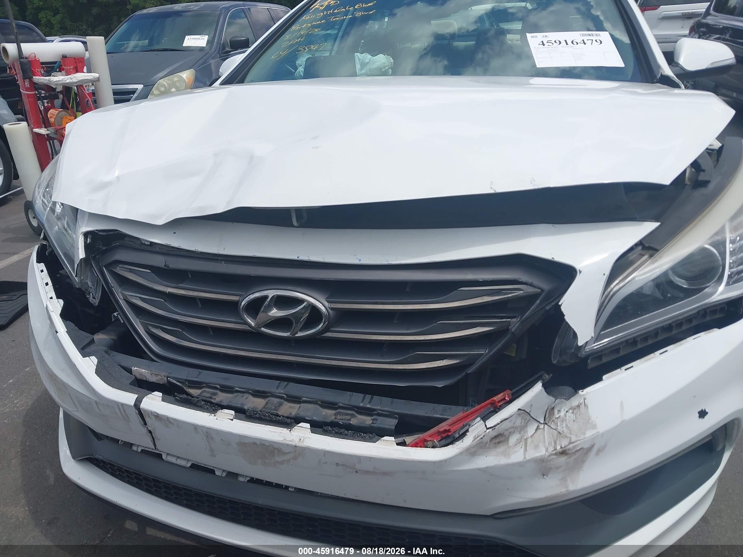 2015 Hyundai Sonata Sport White vin: 5NPE34AF5FH083847