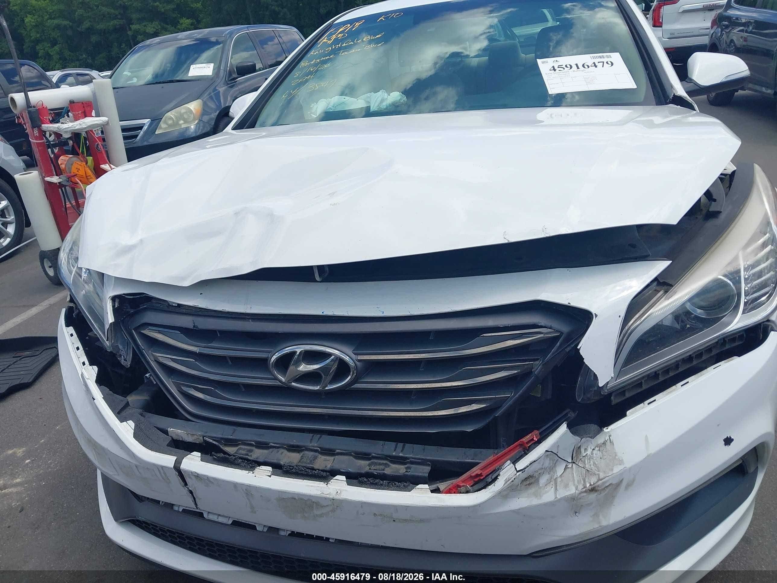 2015 Hyundai Sonata Sport White vin: 5NPE34AF5FH083847