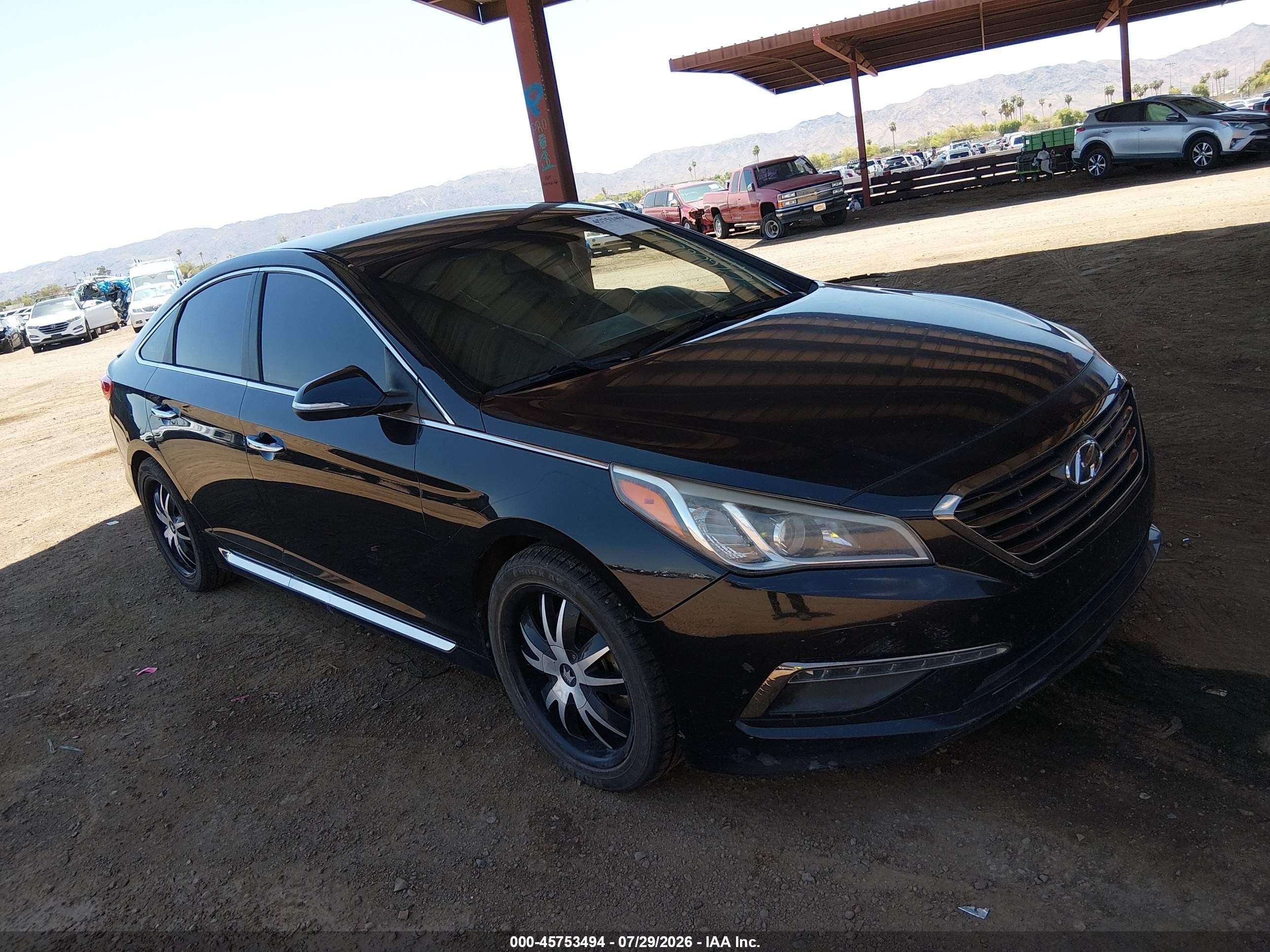 2015 Hyundai Sonata Limited Черный vin: 5NPE34AF5FH086909