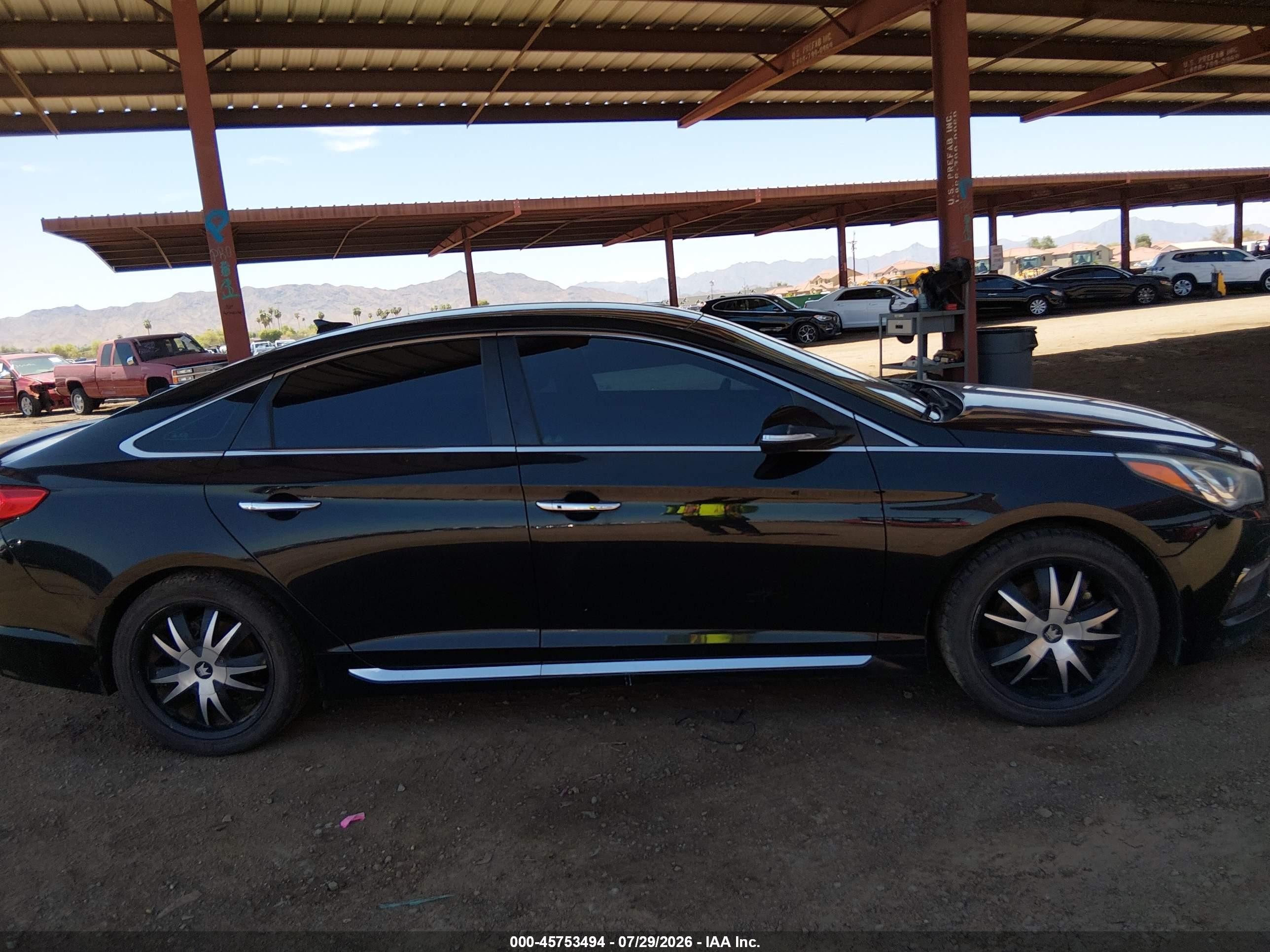 2015 Hyundai Sonata Limited Черный vin: 5NPE34AF5FH086909