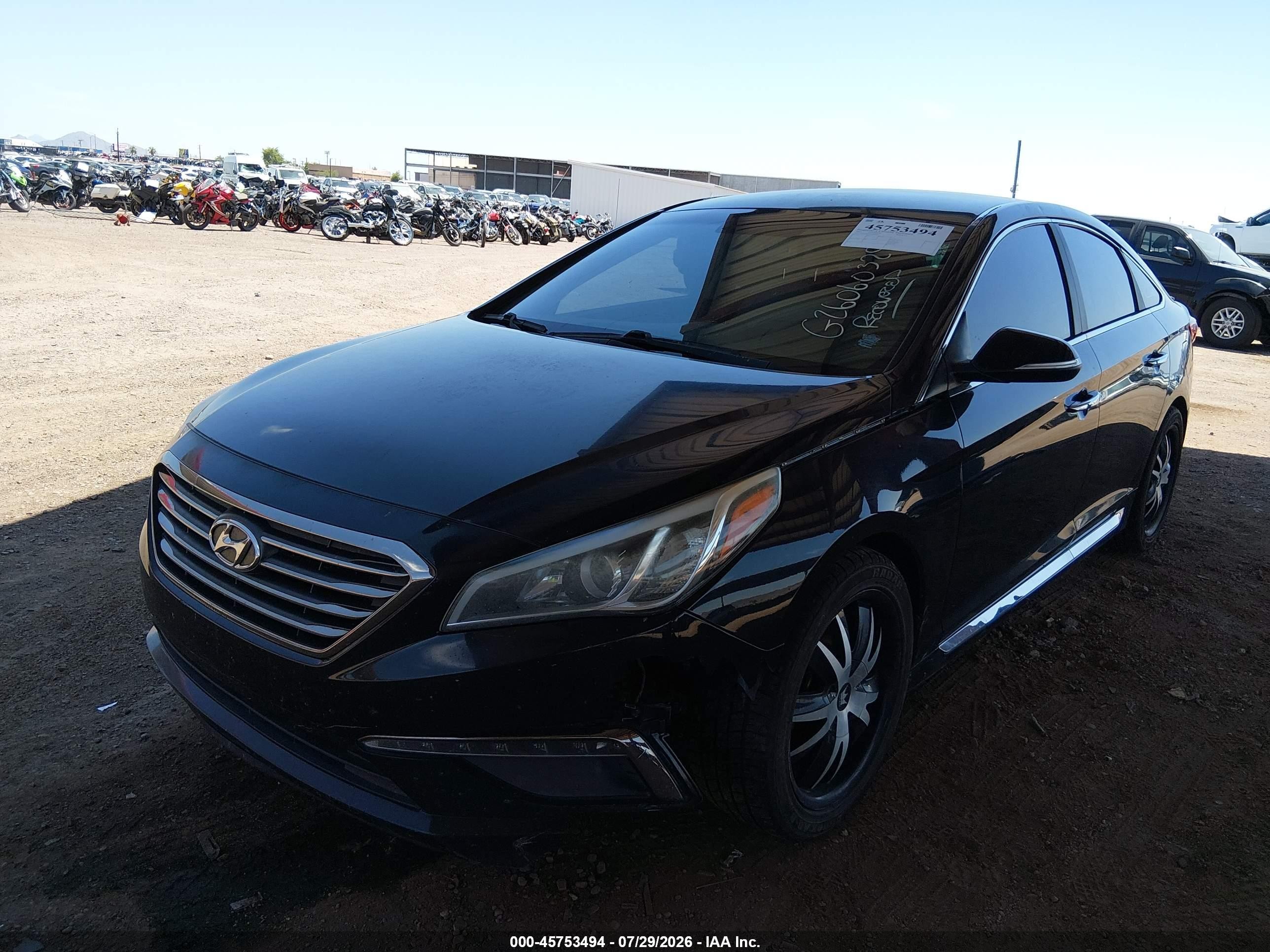 2015 Hyundai Sonata Limited Черный vin: 5NPE34AF5FH086909