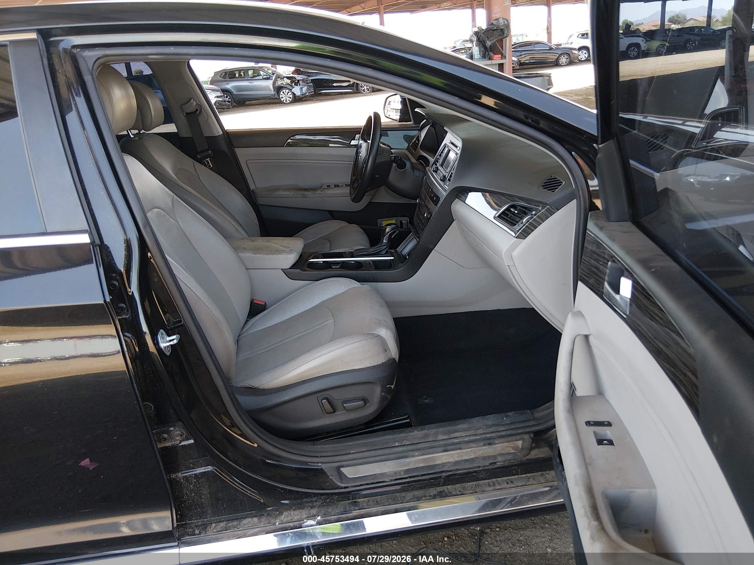 2015 Hyundai Sonata Limited Черный vin: 5NPE34AF5FH086909