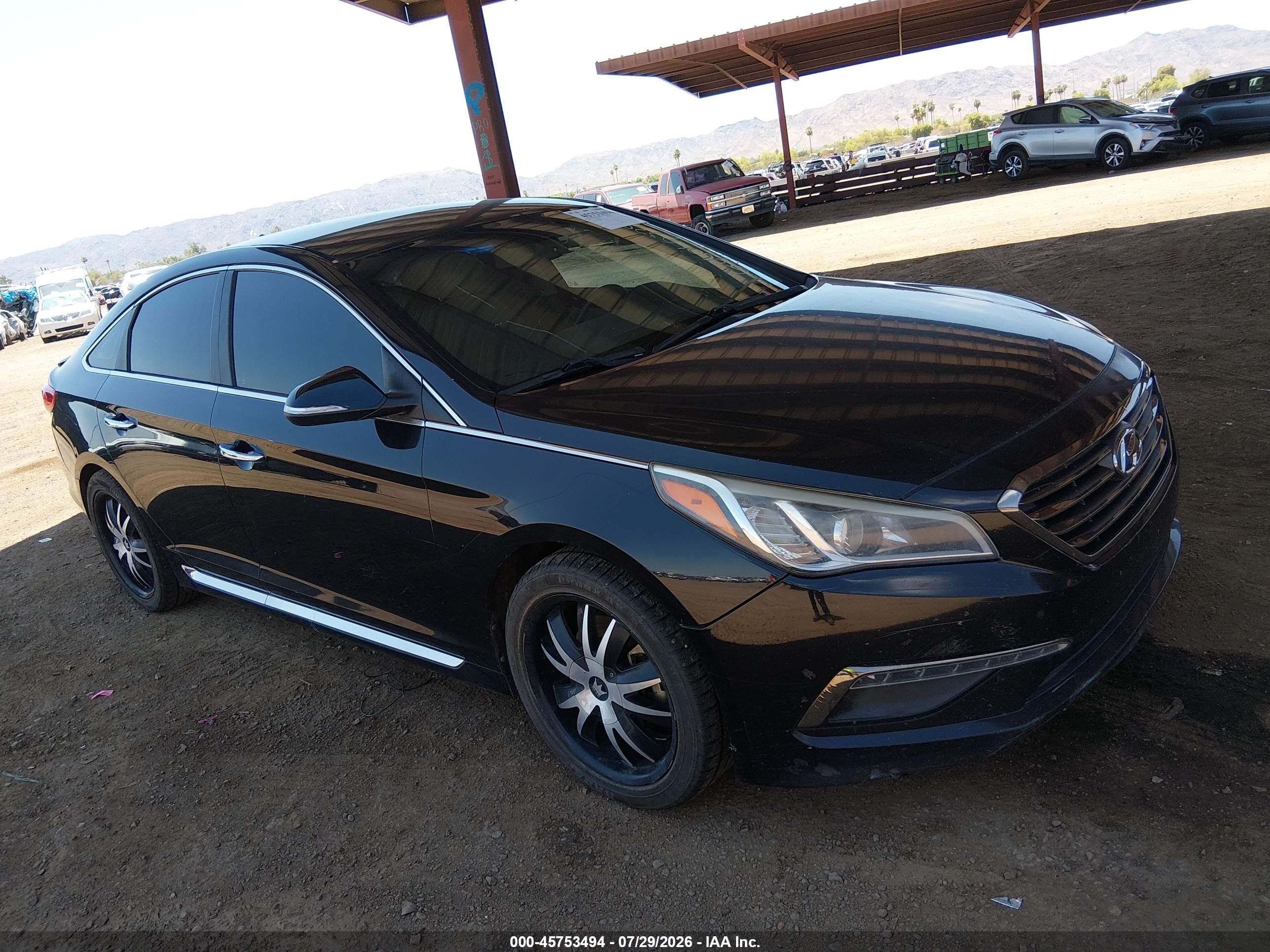 2015 Hyundai Sonata Limited Черный vin: 5NPE34AF5FH086909