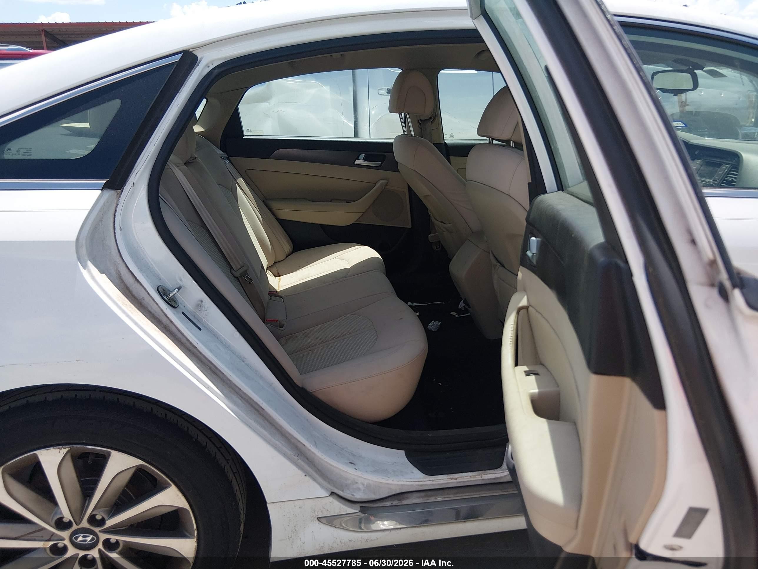2015 Hyundai Sonata Sport White vin: 5NPE34AF5FH092919