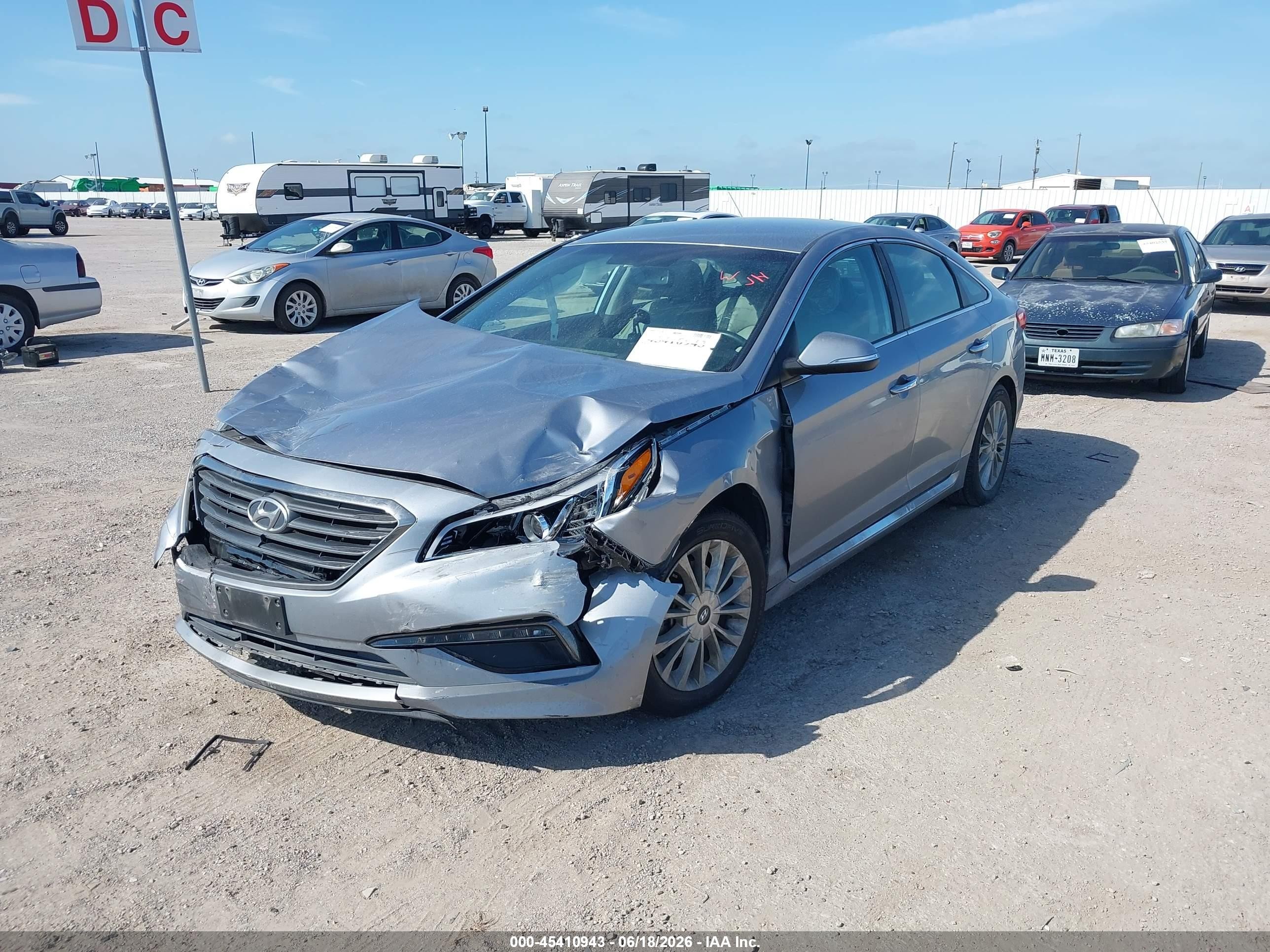 2015 Hyundai Sonata Limited Silver vin: 5NPE34AF5FH096632