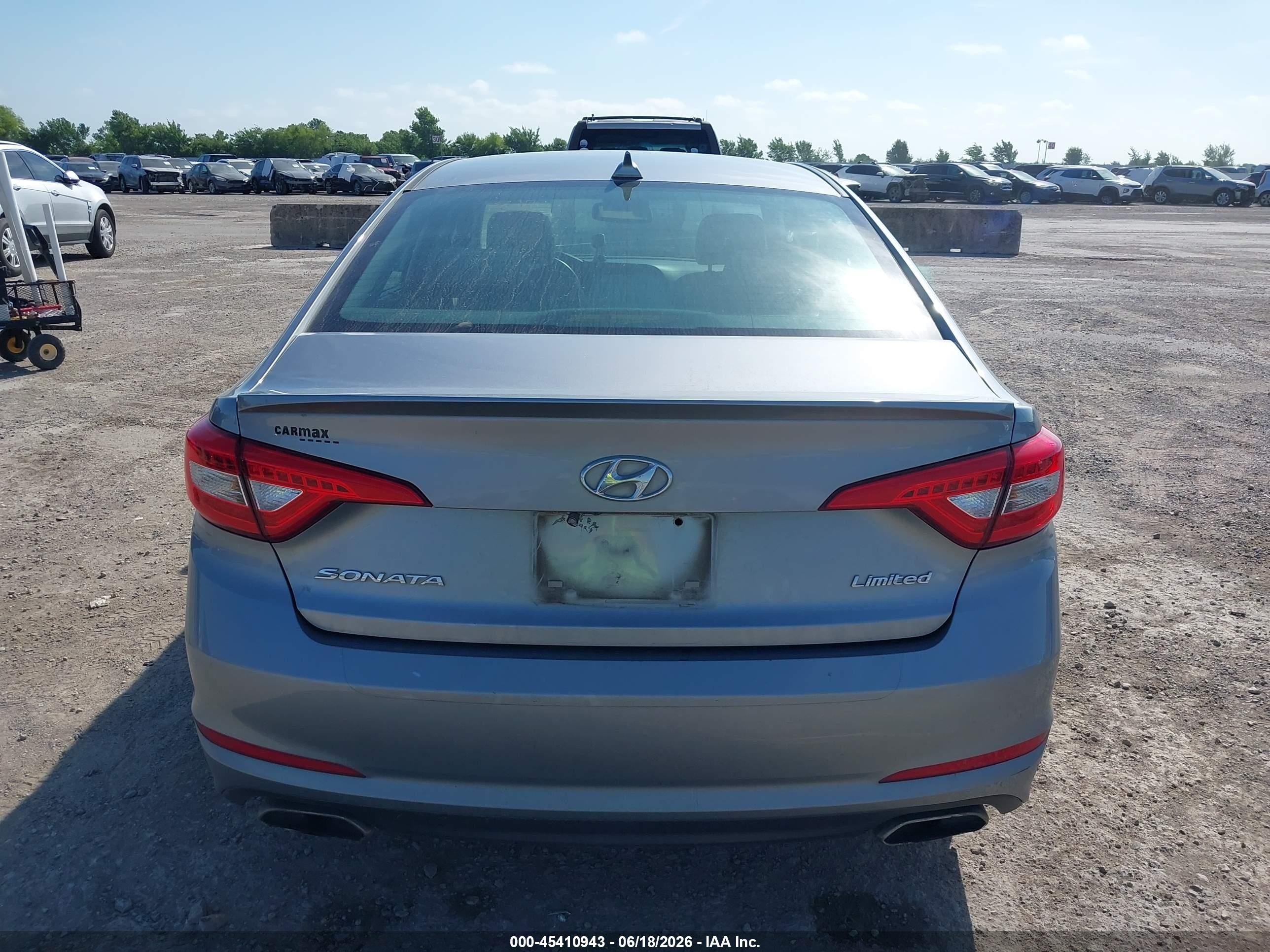 2015 Hyundai Sonata Limited Silver vin: 5NPE34AF5FH096632