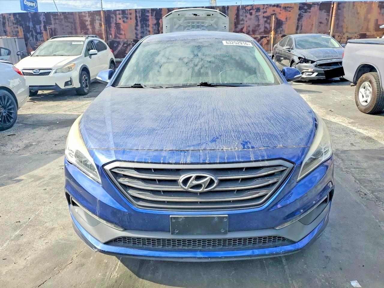 2015 Hyundai Sonata Sport Blue vin: 5NPE34AF5FH097330