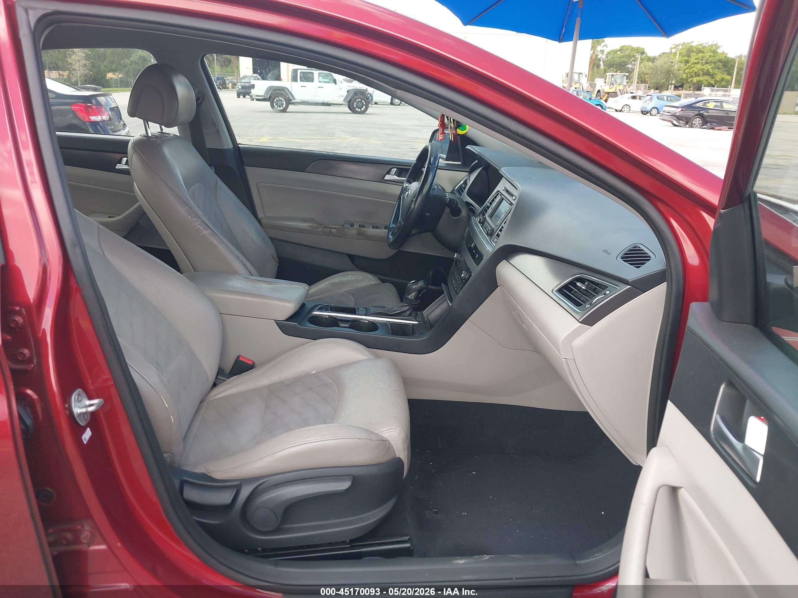 2015 Hyundai Sonata Sport Red vin: 5NPE34AF5FH098090