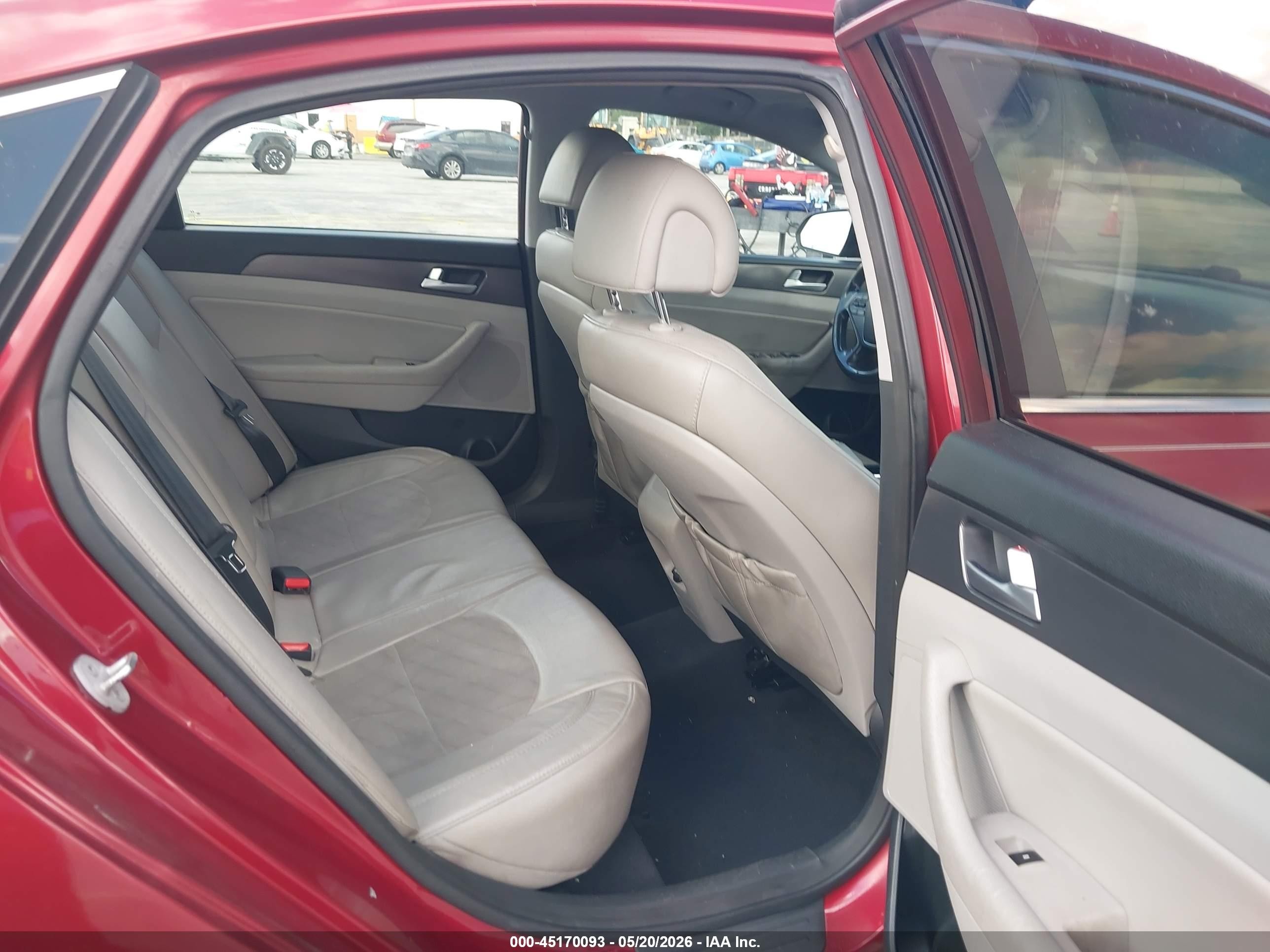 2015 Hyundai Sonata Sport Red vin: 5NPE34AF5FH098090