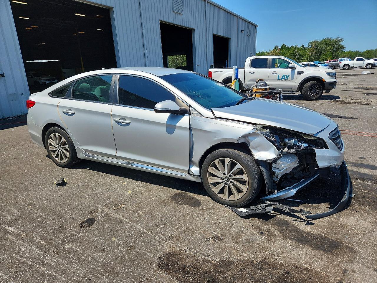 2015 Hyundai Sonata Sport Silver vin: 5NPE34AF5FH098123