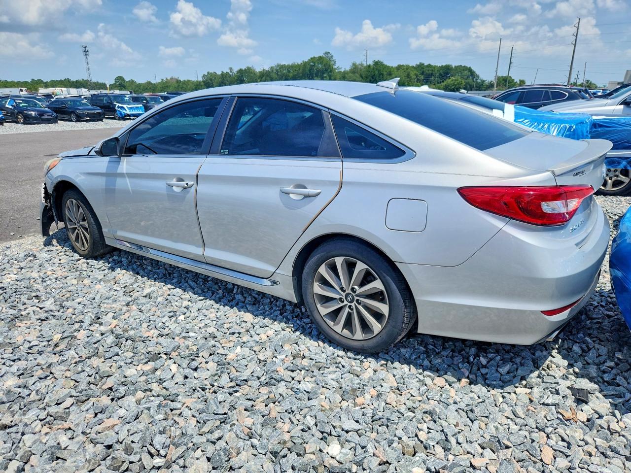 2015 Hyundai Sonata Sport Silver vin: 5NPE34AF5FH098123