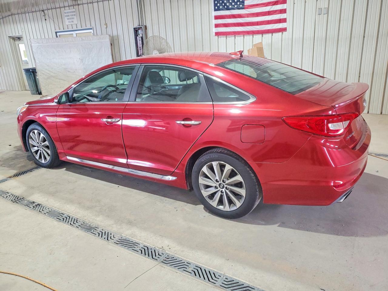 2015 Hyundai Sonata Sport Maroon vin: 5NPE34AF5FH099918