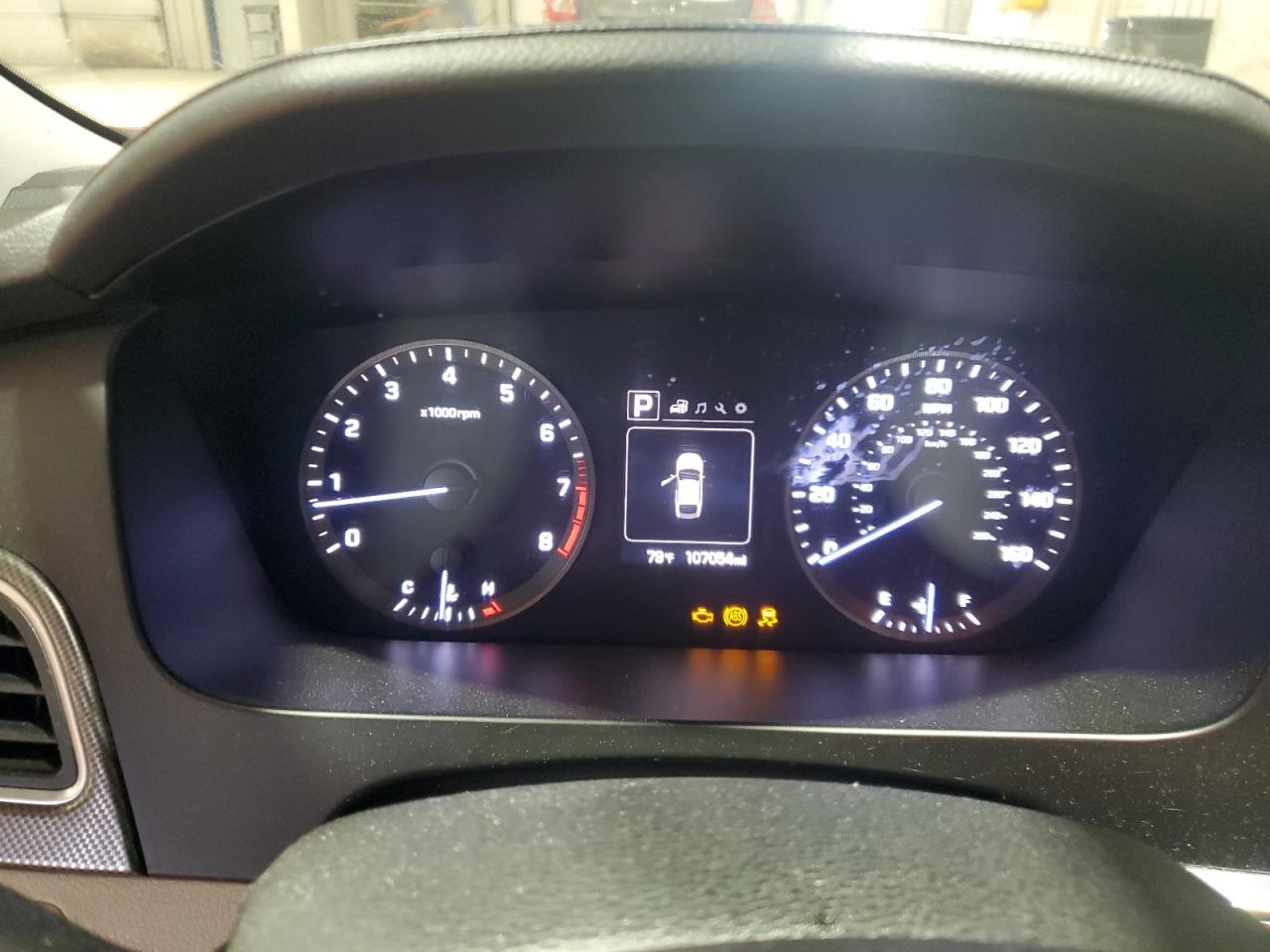 2015 Hyundai Sonata Sport Maroon vin: 5NPE34AF5FH099918 Damage: Warning Light - Engine, On, Unacceptable