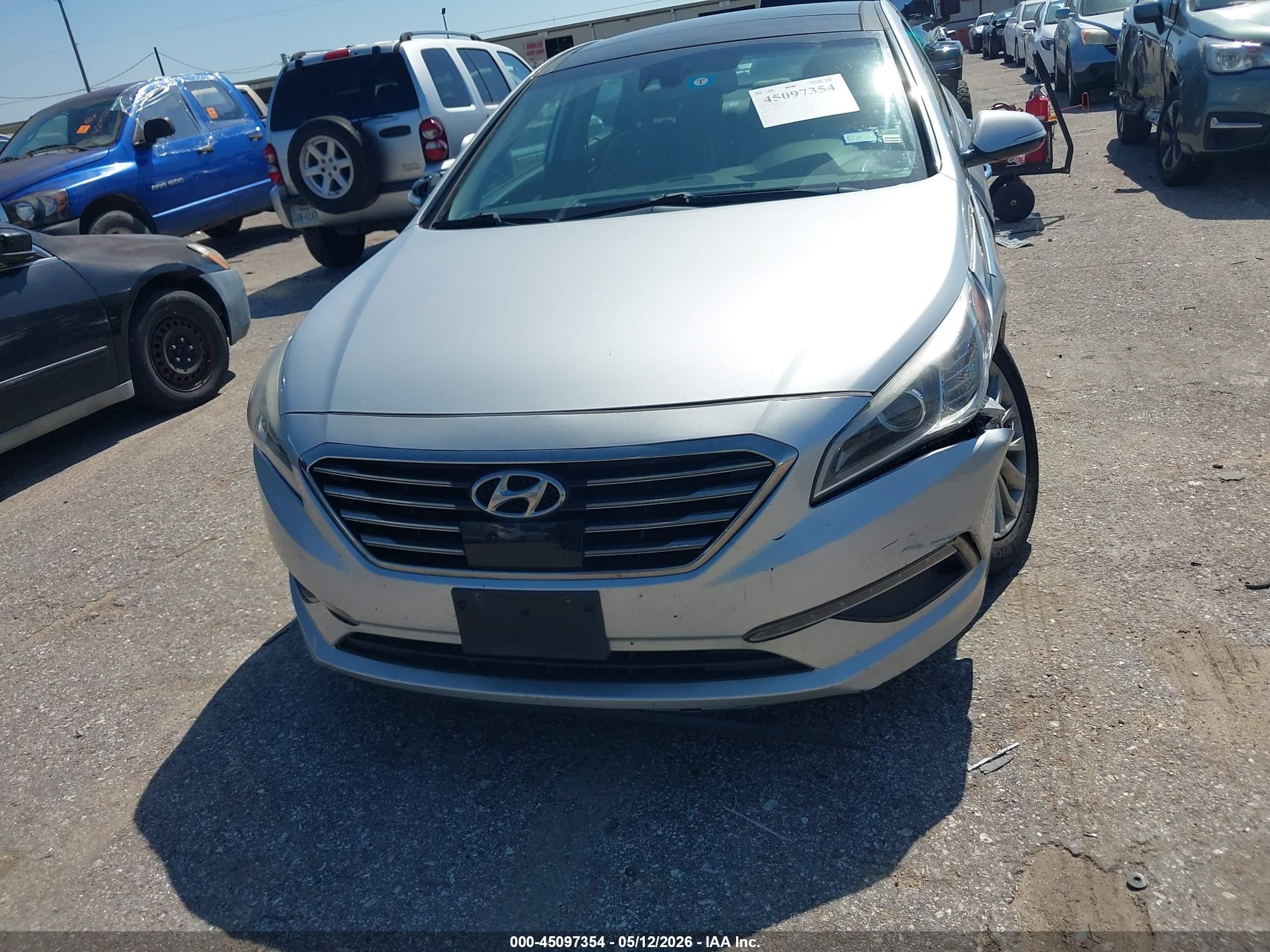 2015 Hyundai Sonata Limited Silver vin: 5NPE34AF5FH105717