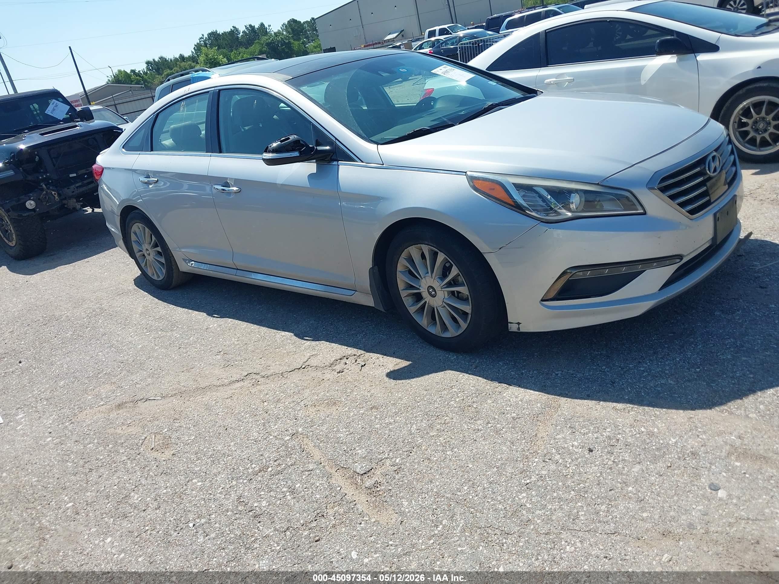 2015 Hyundai Sonata Limited Silver vin: 5NPE34AF5FH105717