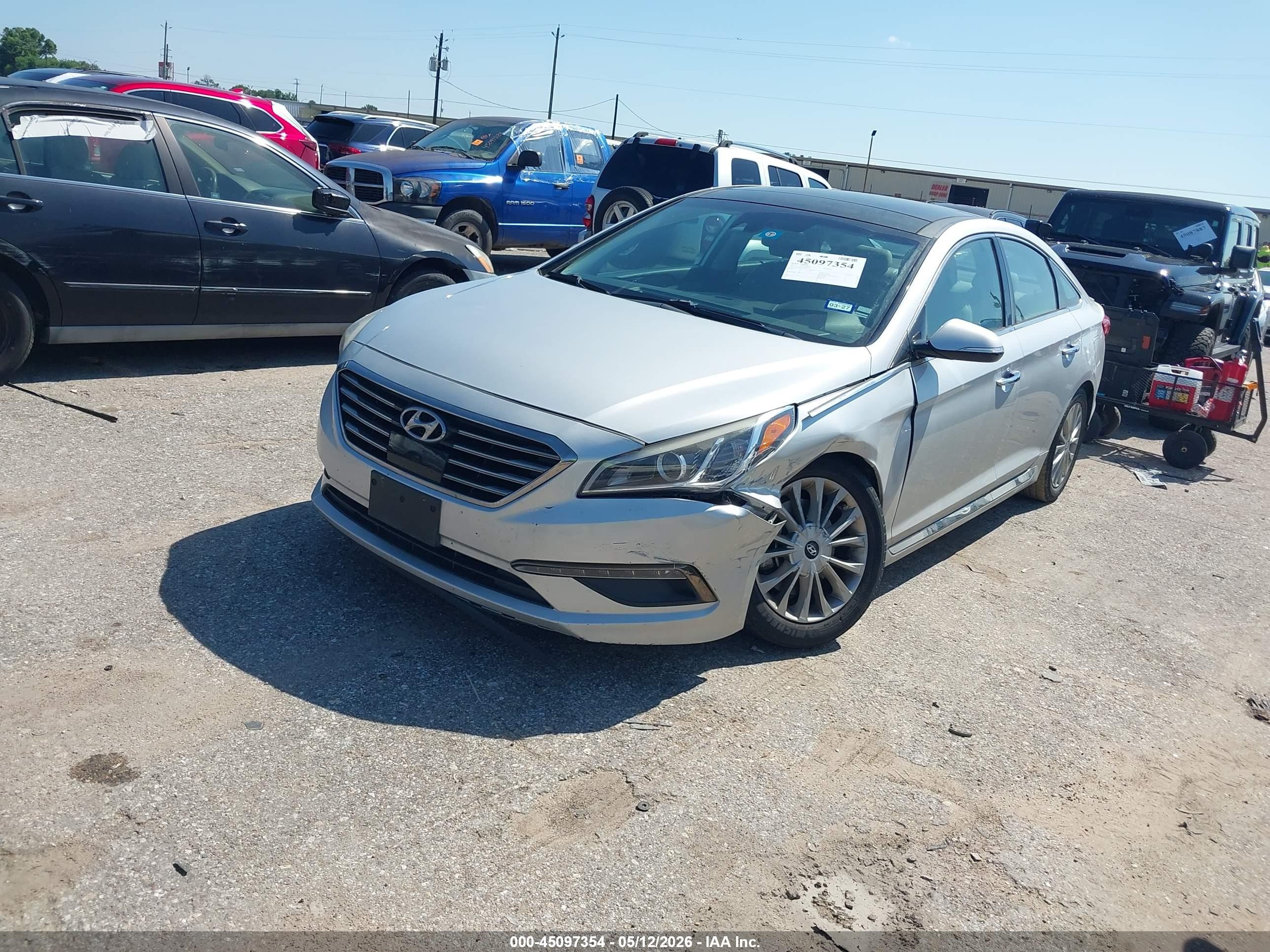 2015 Hyundai Sonata Limited Silver vin: 5NPE34AF5FH105717