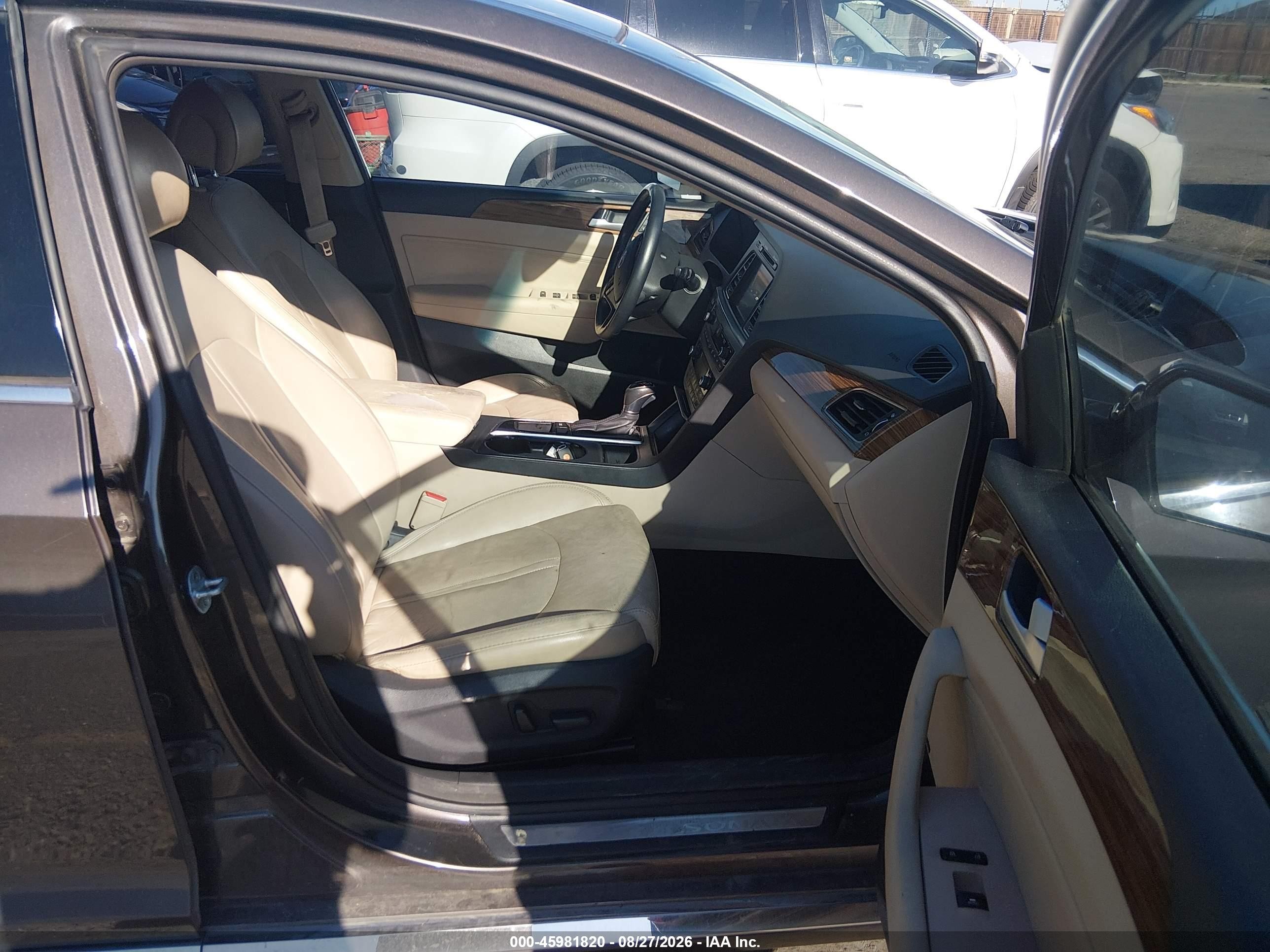 2015 Hyundai Sonata Limited Gray vin: 5NPE34AF5FH106902