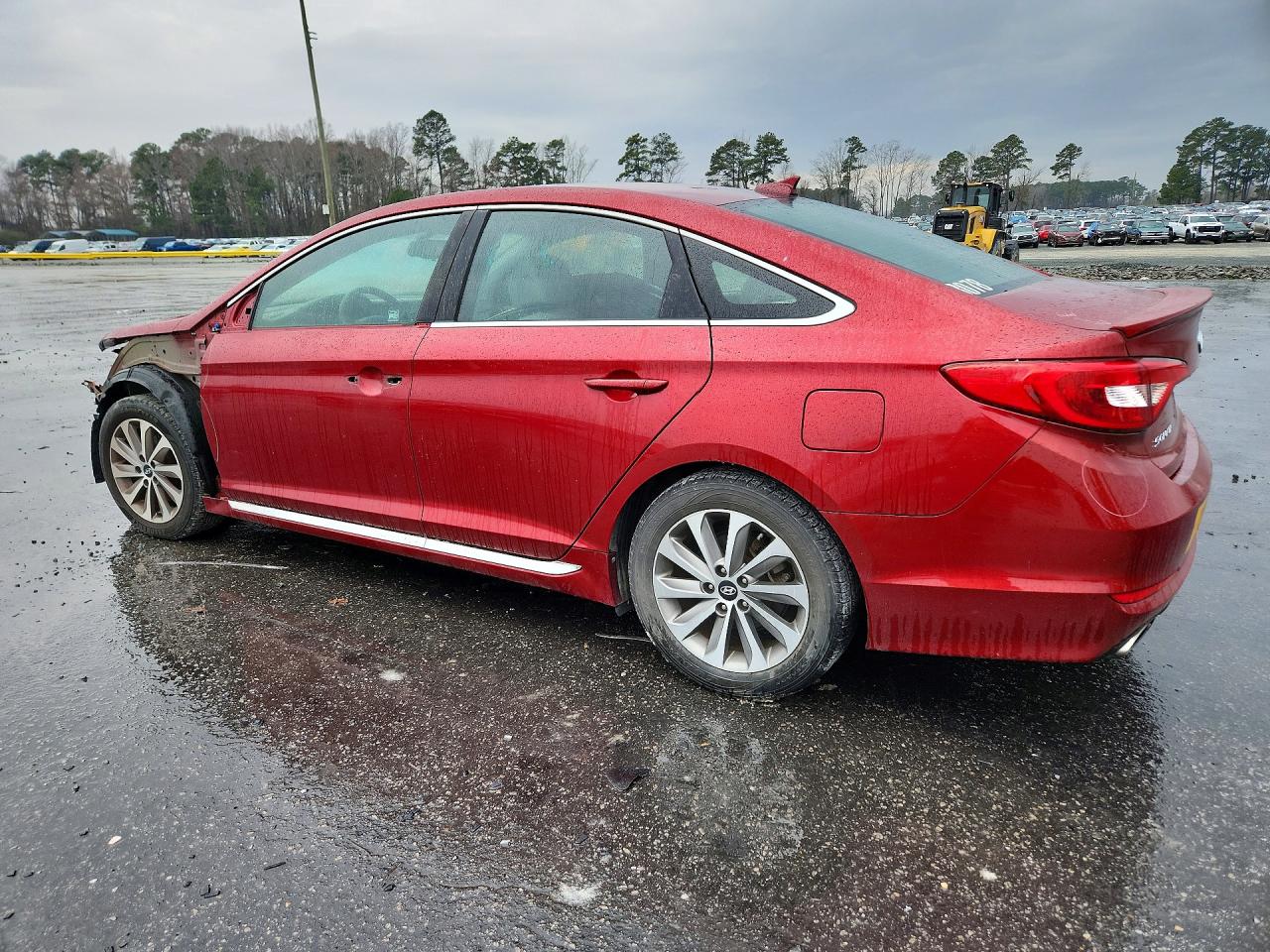 2015 Hyundai Sonata Sport Бордовый vin: 5NPE34AF5FH107502