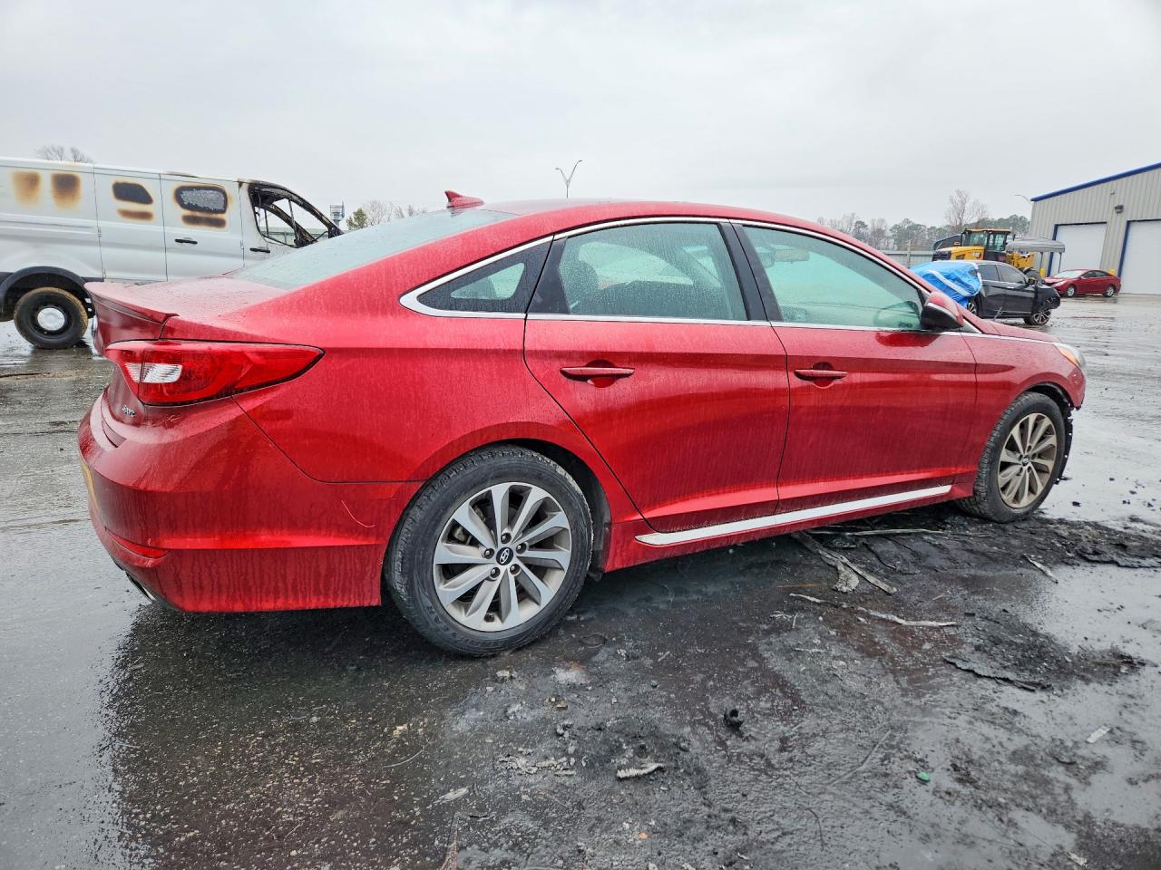 2015 Hyundai Sonata Sport Бордовый vin: 5NPE34AF5FH107502