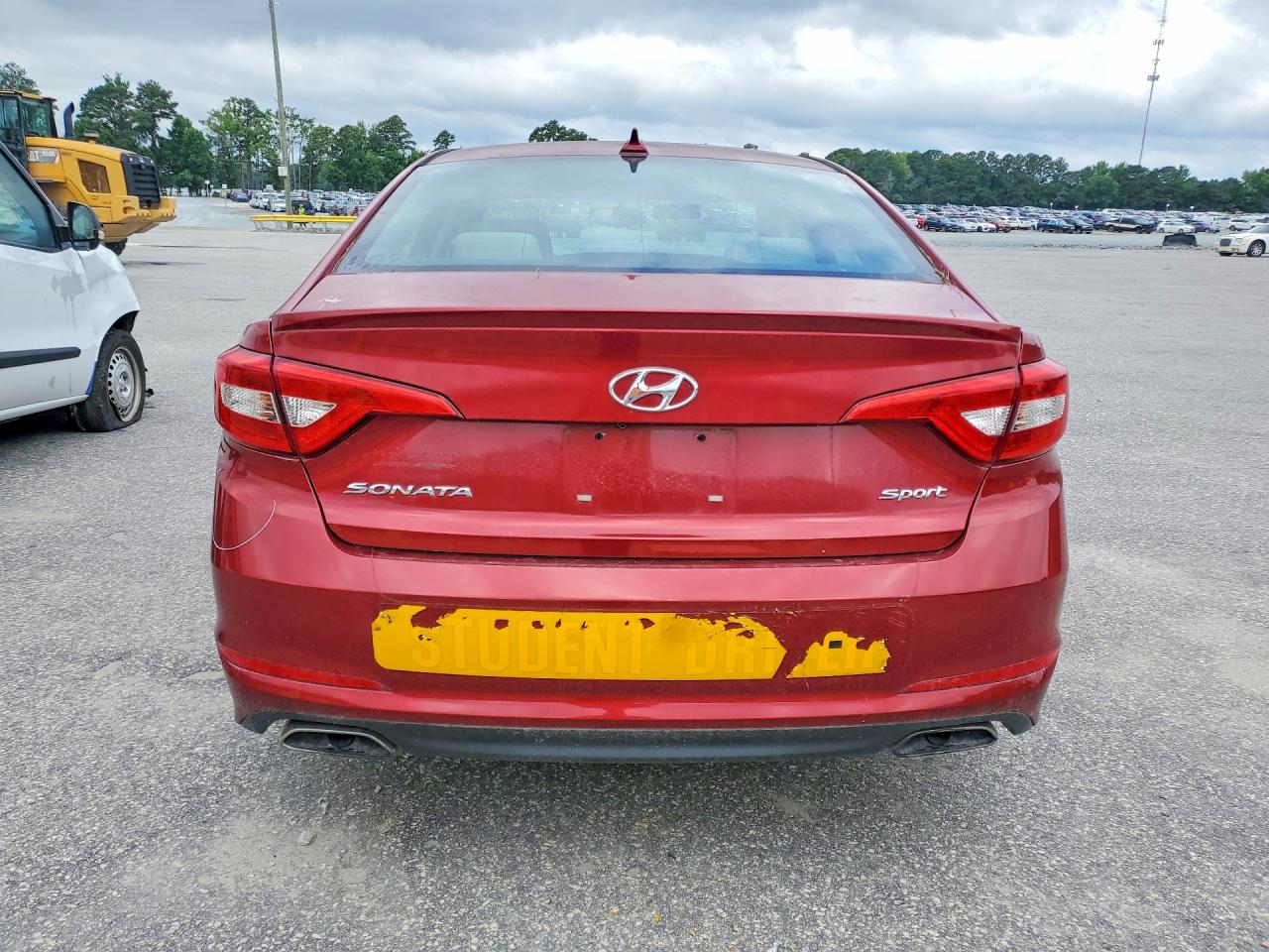 2015 Hyundai Sonata Sport Бордовый vin: 5NPE34AF5FH107502