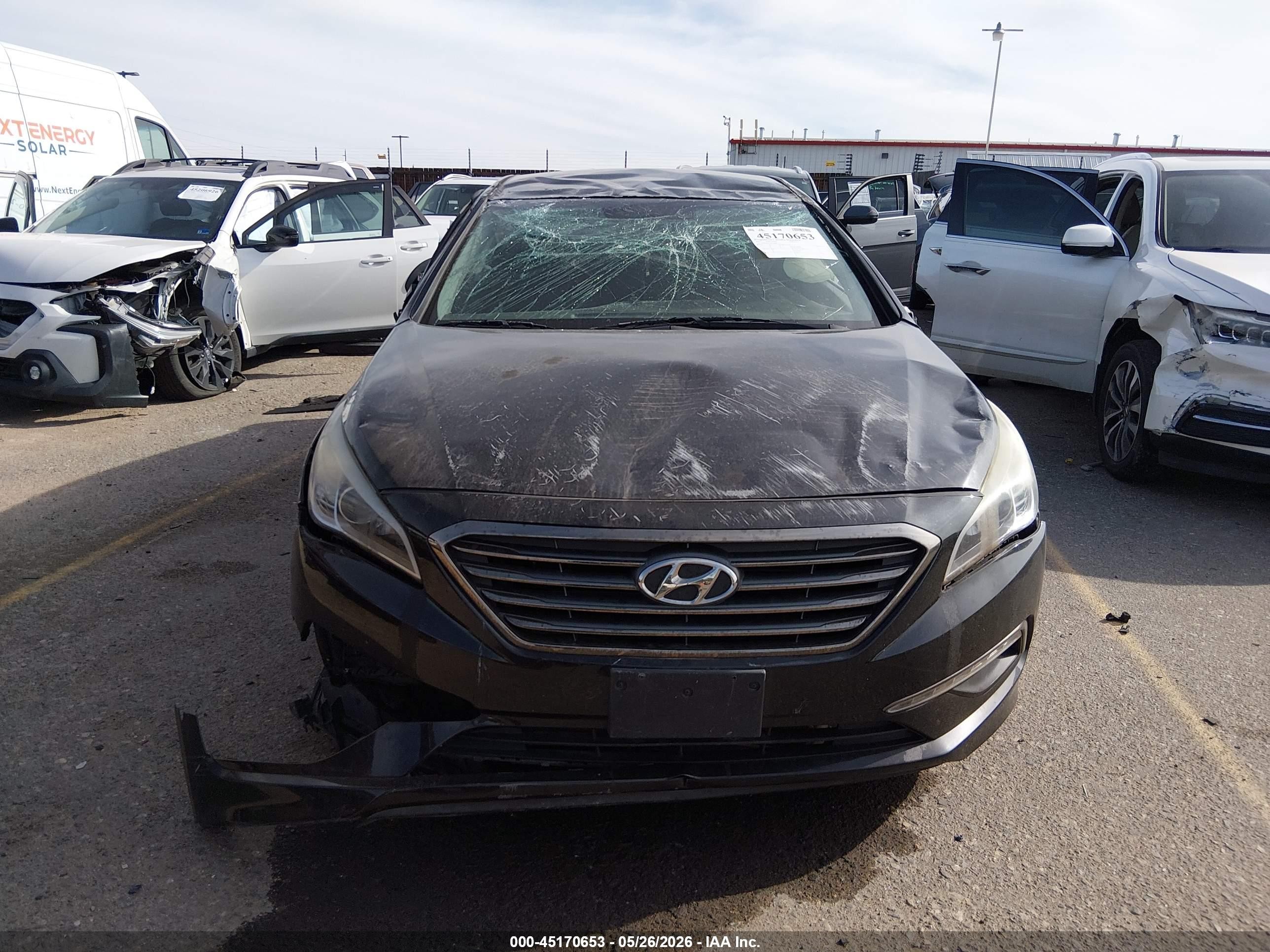 2015 Hyundai Sonata Limited Черный vin: 5NPE34AF5FH116037
