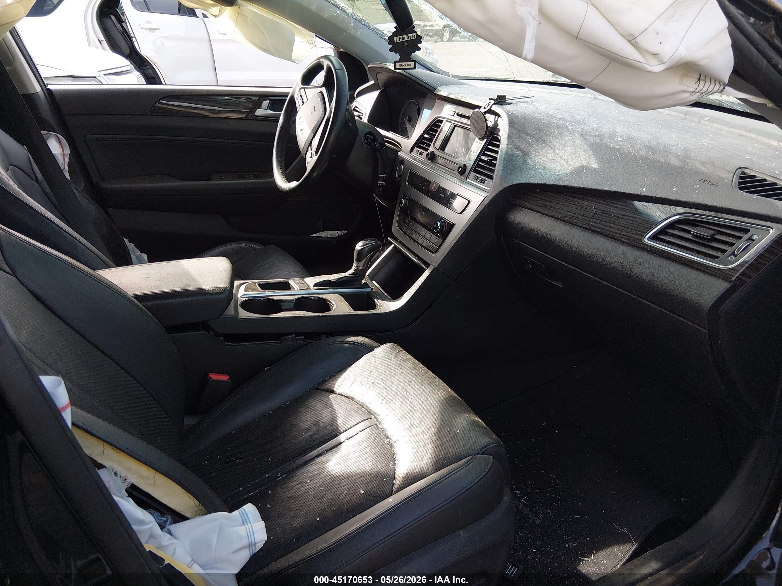 2015 Hyundai Sonata Limited Черный vin: 5NPE34AF5FH116037