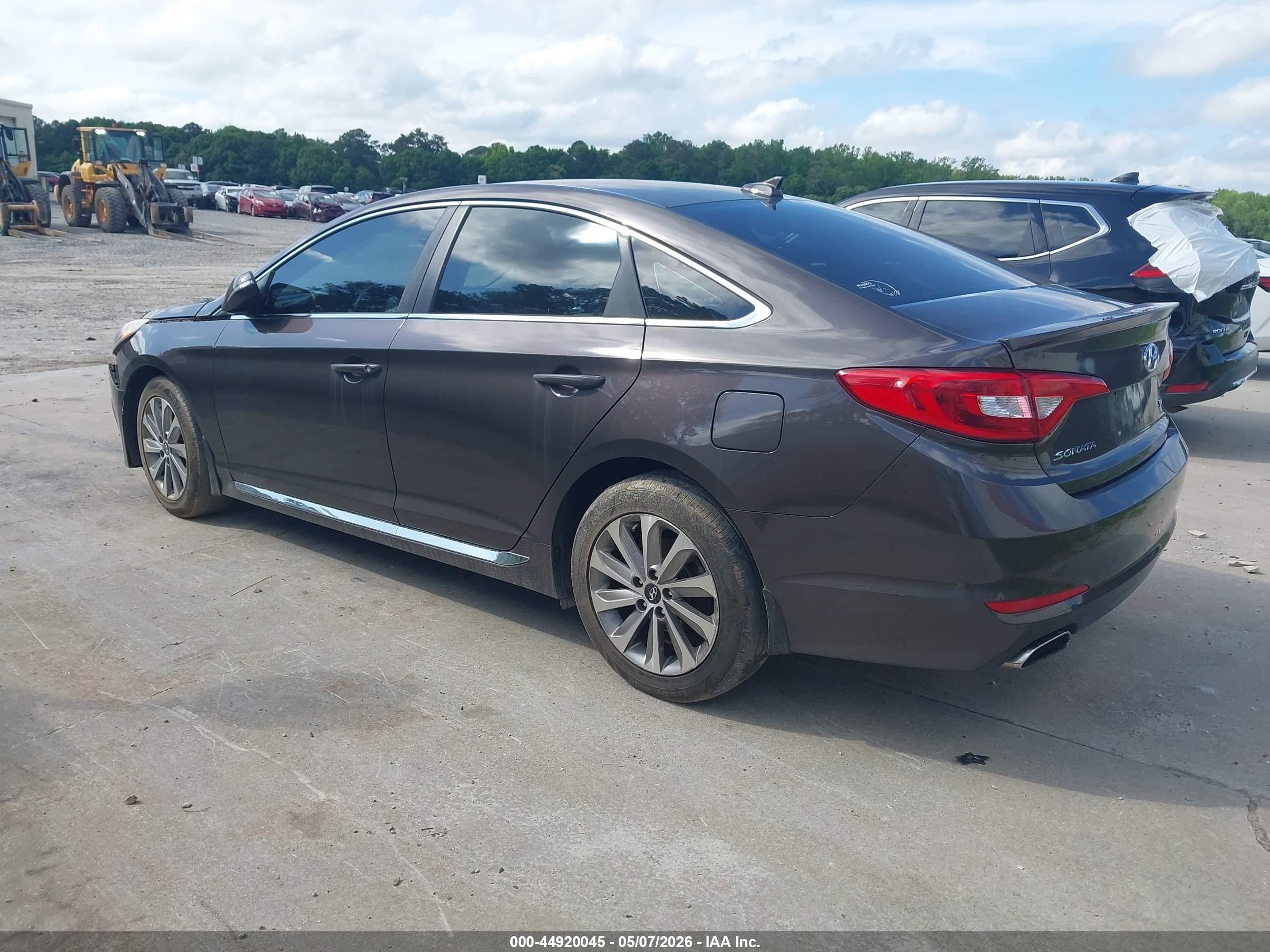 2015 Hyundai Sonata Sport Brown vin: 5NPE34AF5FH117138